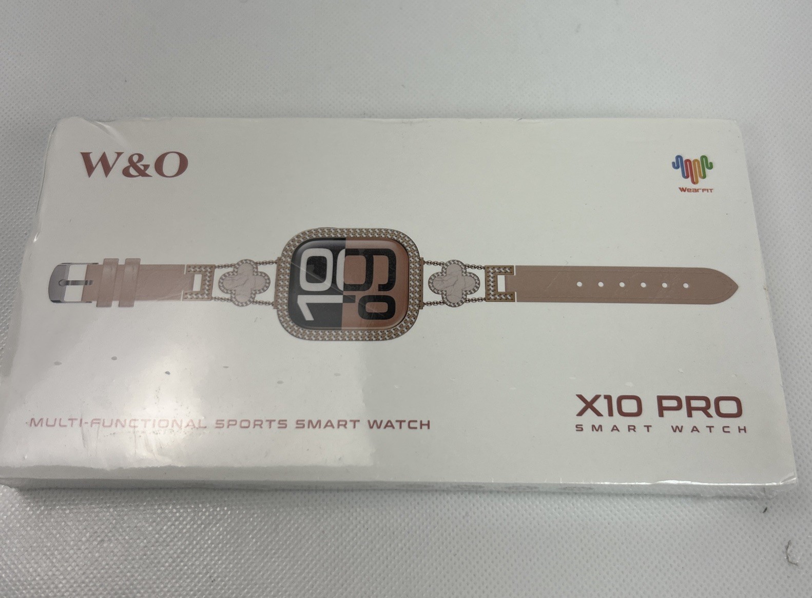 W&O X10 Pro Smart Watch Beige/Gold WearFit Multi-Functional