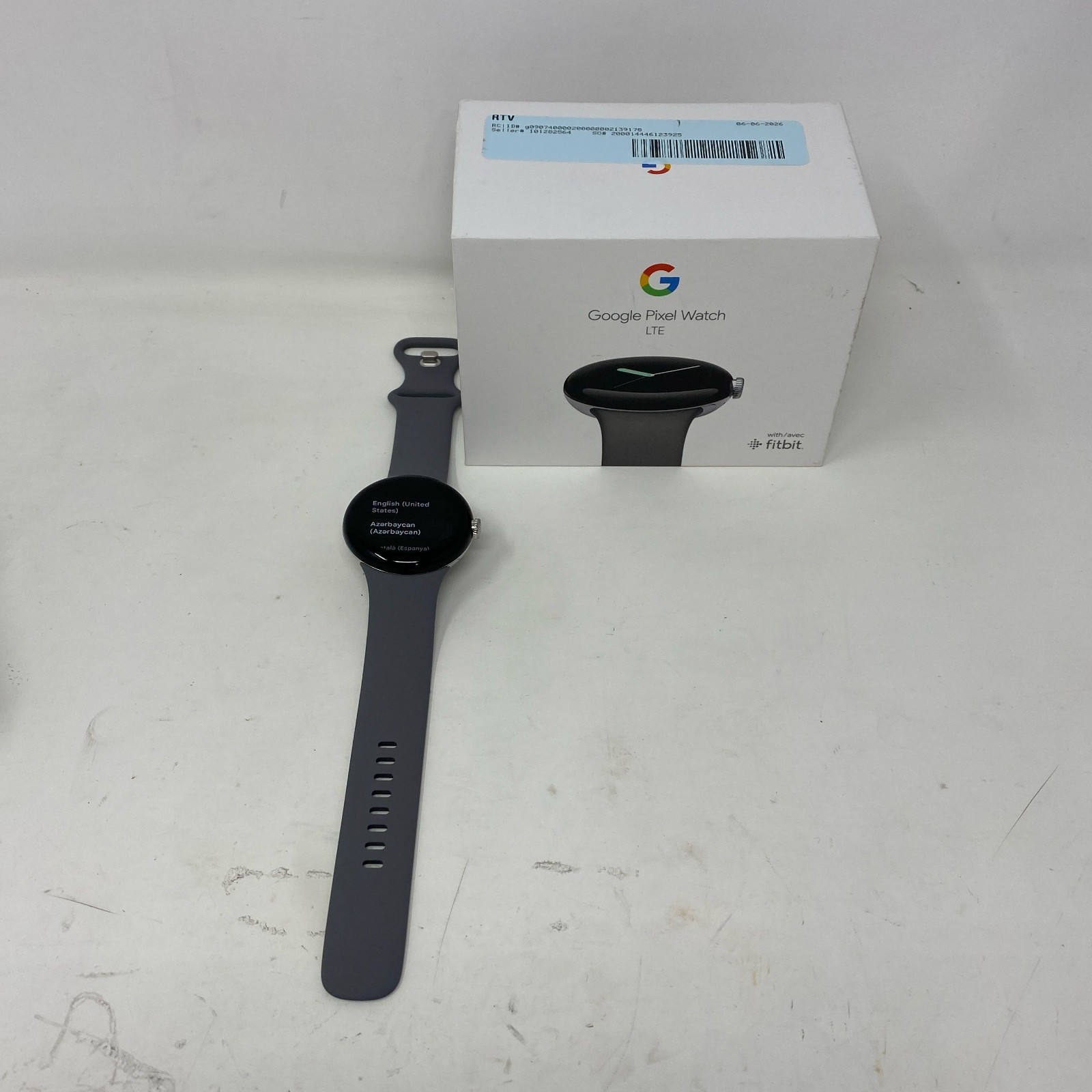 Google Pixel Watch Wi-Fi 41mm Polished Silver/Charcoal GA03305-US