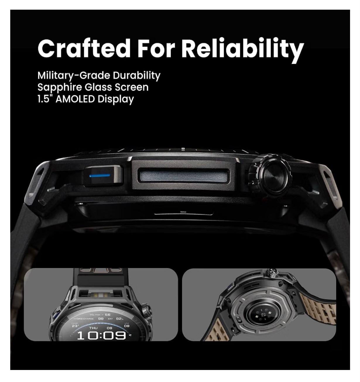 Amazfit Balance 3 Smart Watch 1.5” AMOLED Sapphire Glass, IOS/Android 48mm 64gb