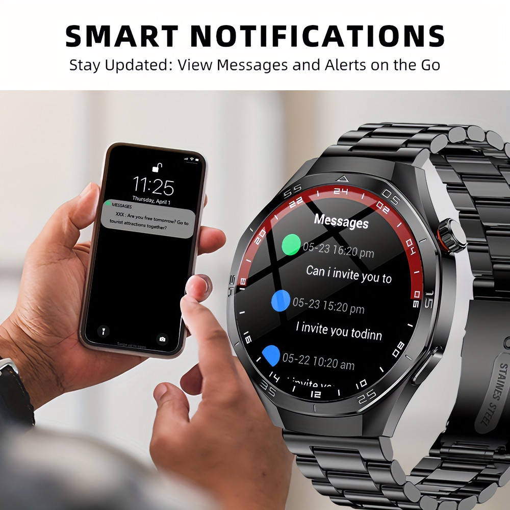 1.5″ Smartwatch Bluetooth Call Fitness Tracker HR Monitor Step Sleep iOS/Android
