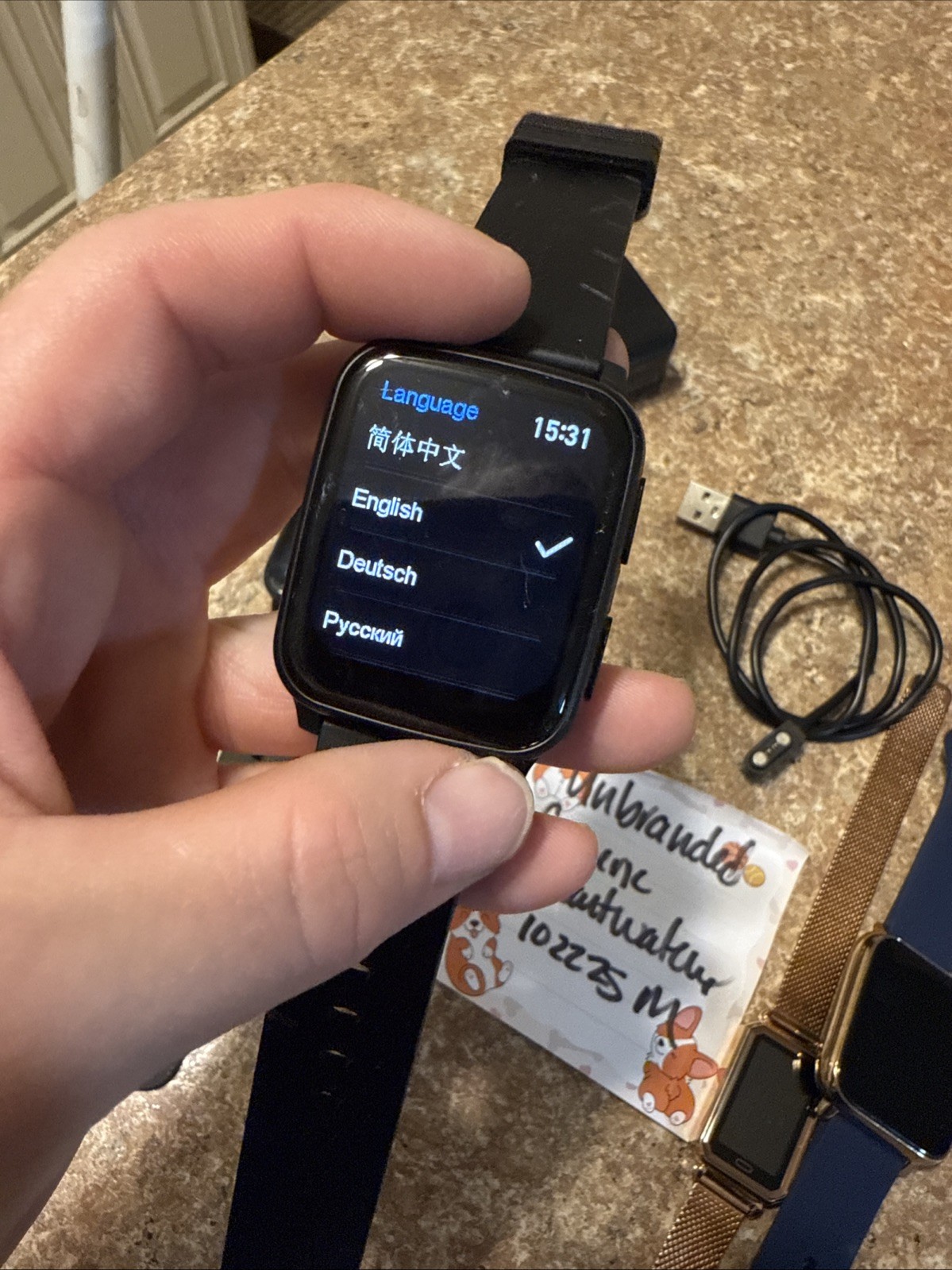 Lot of TESTED smart watches (unbranded)/unknown brand) Screens turn on