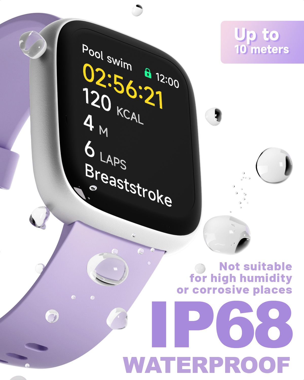 Smart Watch for Women, 1.83” Waterproof Smartwatch, Bluetooth IOS & Android