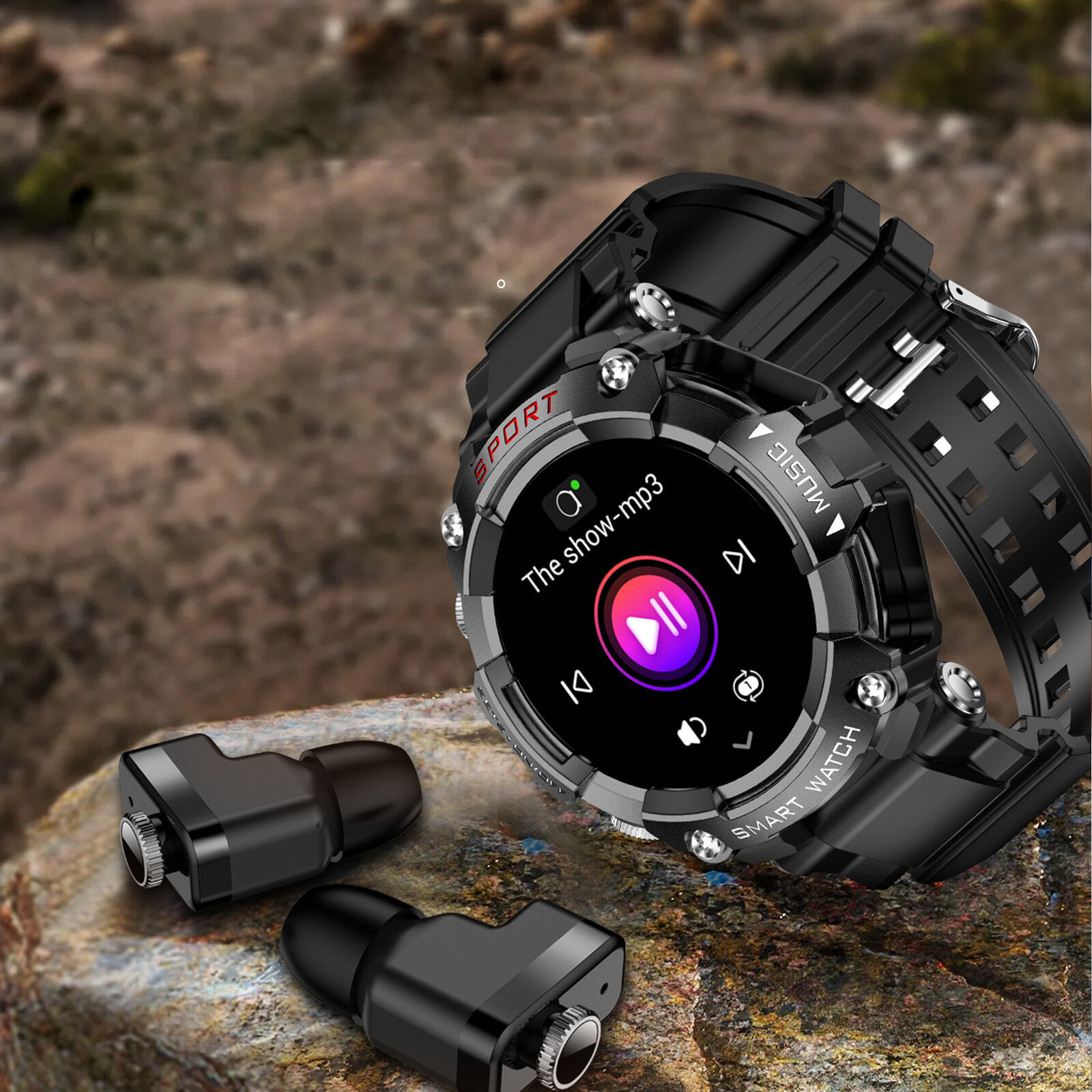 T96 MP3 Exercise Heart Rate Blood Pressure Oximetry Bluetooth Smart Watch