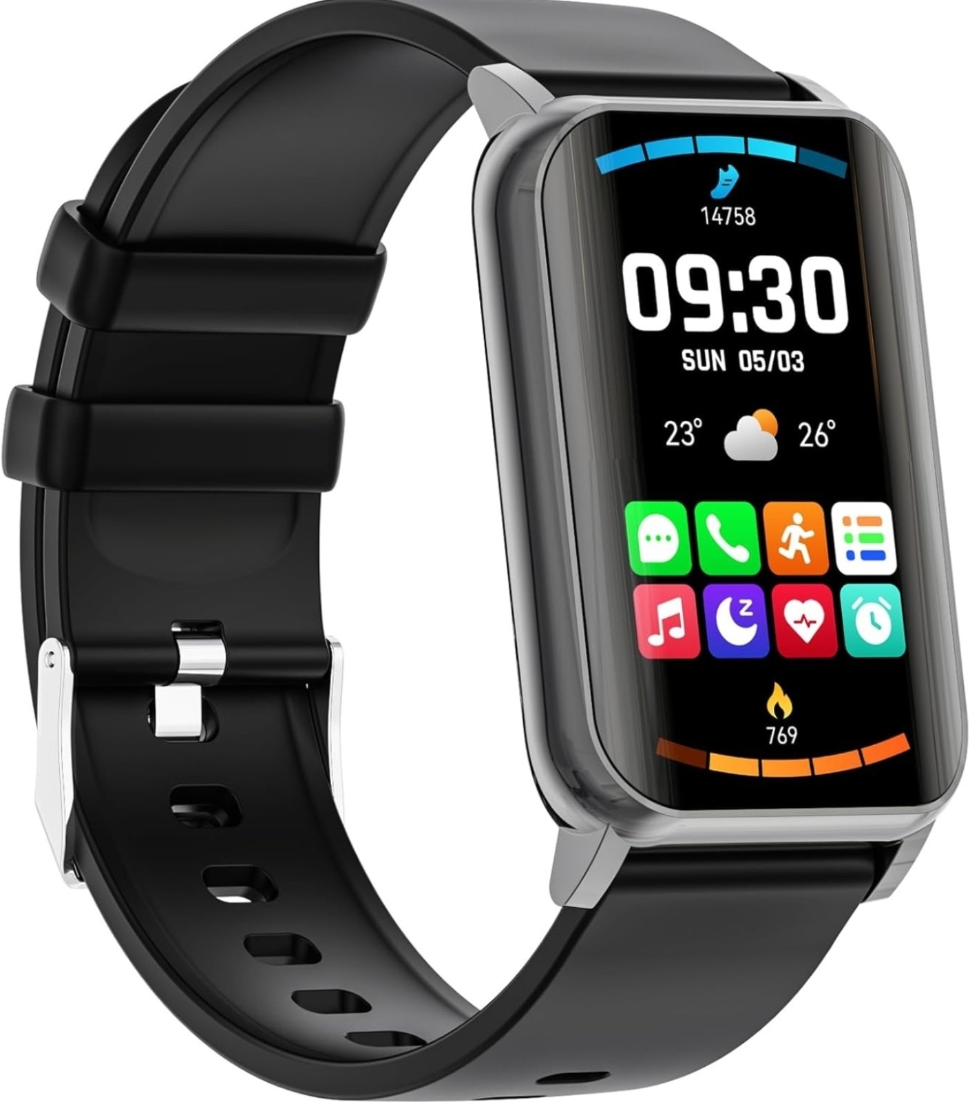 Advanced Health Monitoring Smartwatch with 100+ Sports Modes – 1.91″ HD Screen