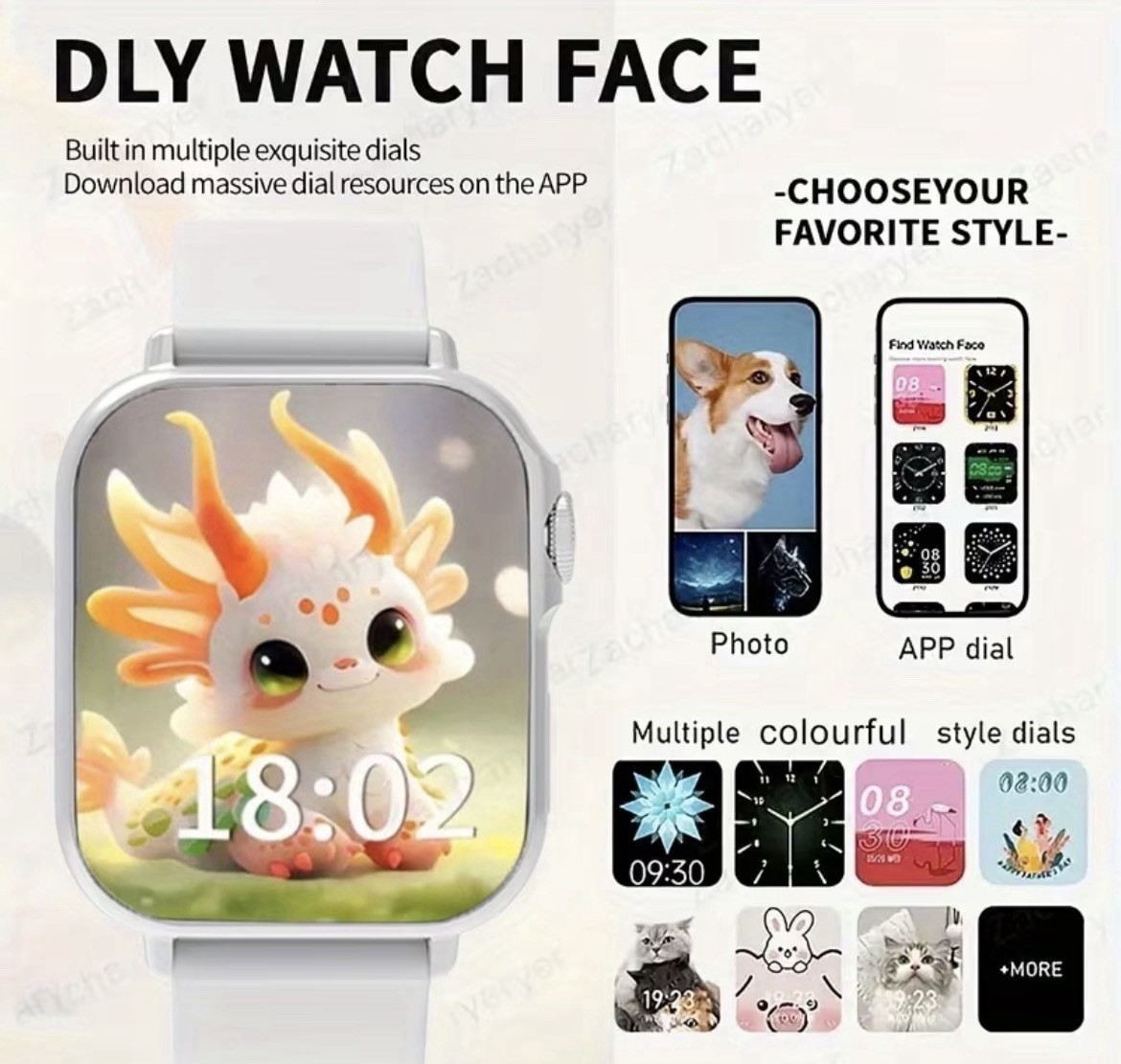 Gold Smart Watch for Men & Women | Bluetooth Calls, Notifications, Fitness