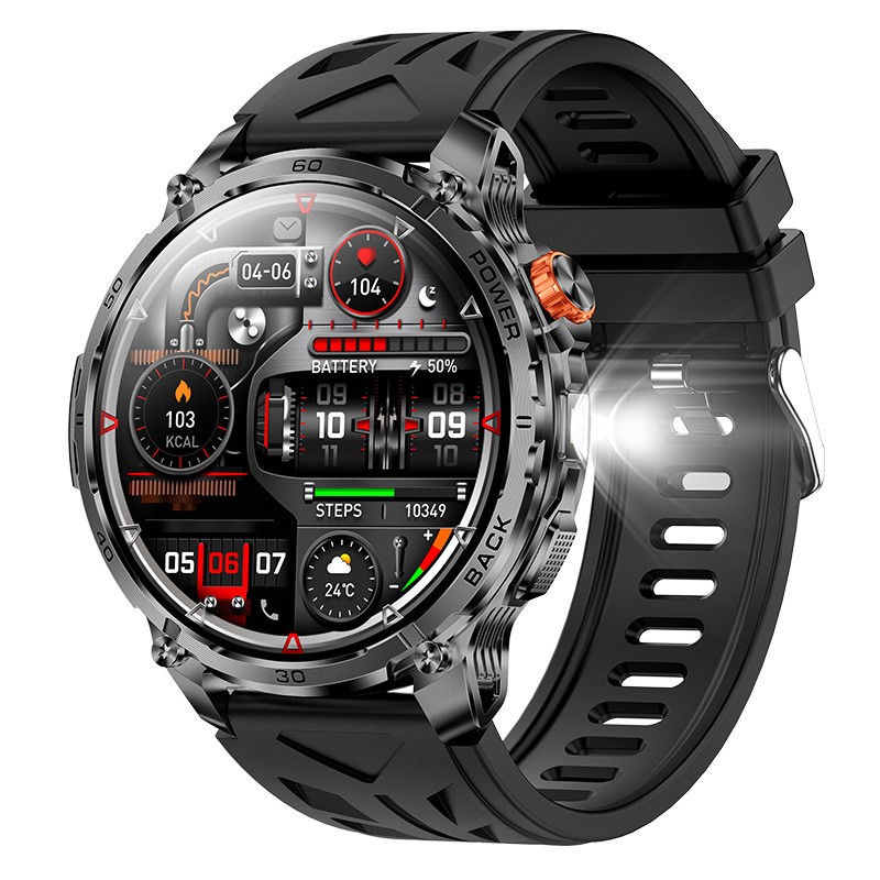 Military Smart Watches For Men (Call Receive/Dial)Rugged 1000mAh Fitness Tracker