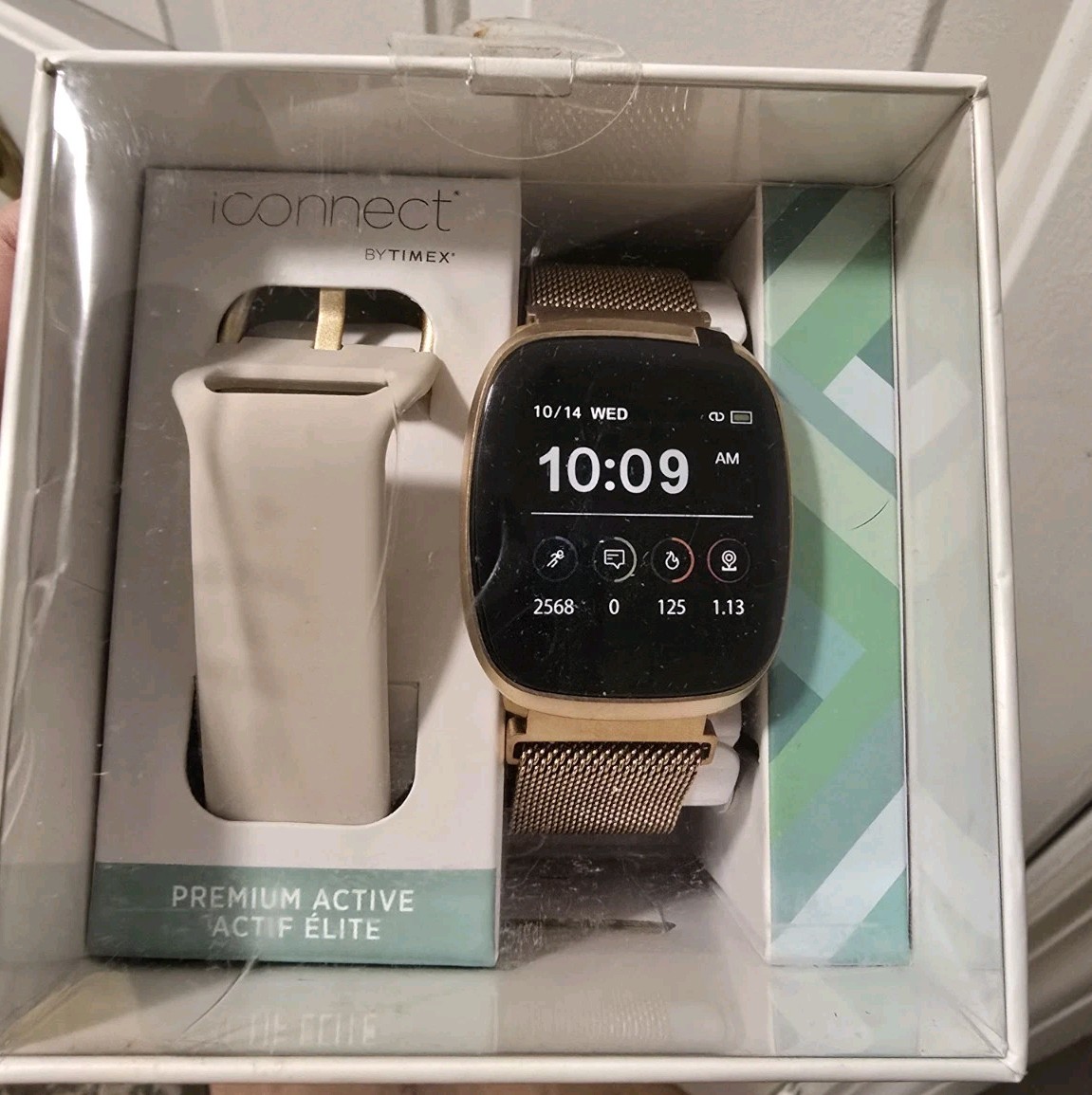 iConnect by TIMEX Premium Active Gold Smartwatch TW5M39000 With Extra Bsnd
