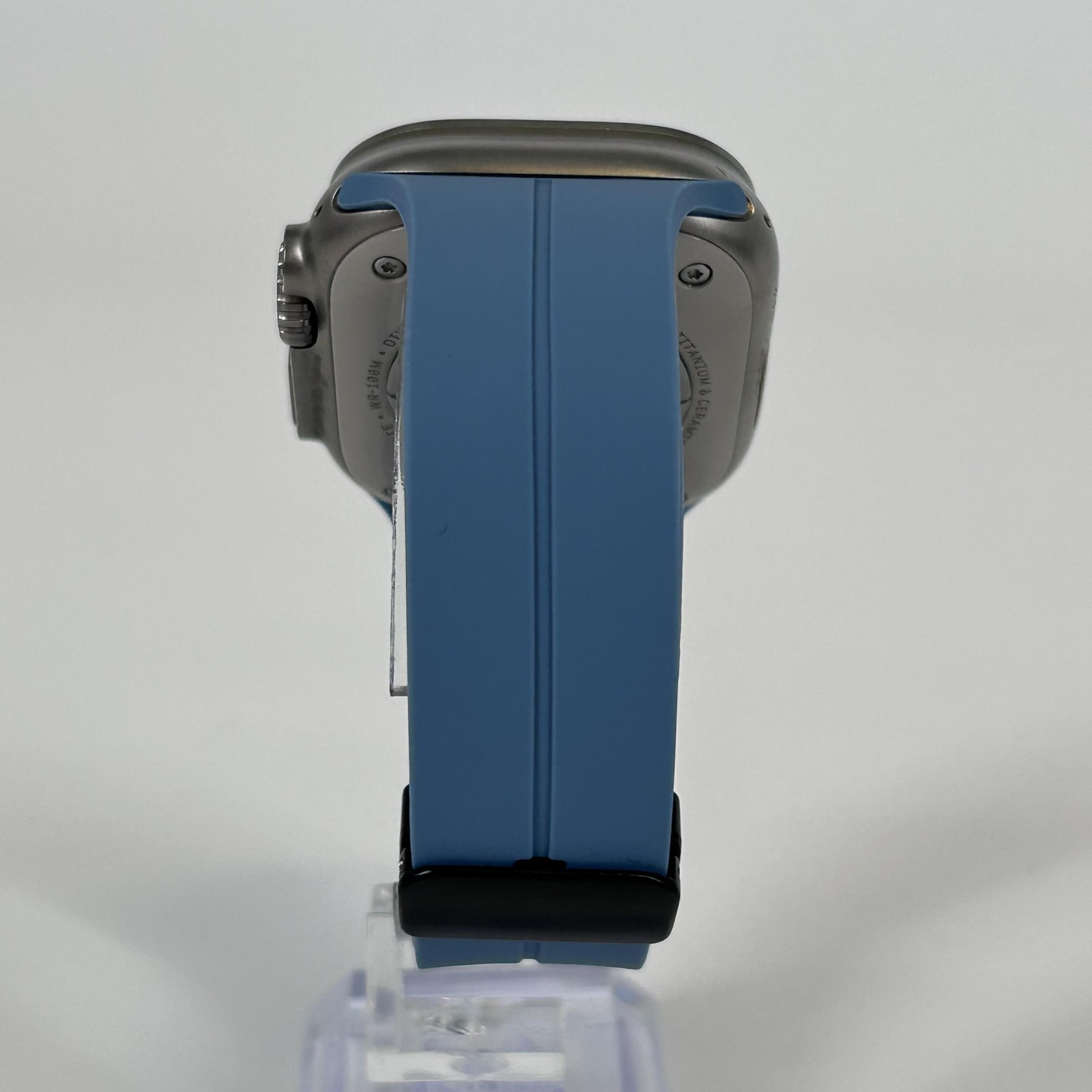 Apple Watch (Ultra) 49mm Titanium (LTE) w/ Non-OEM Blue Sport – Good Condition