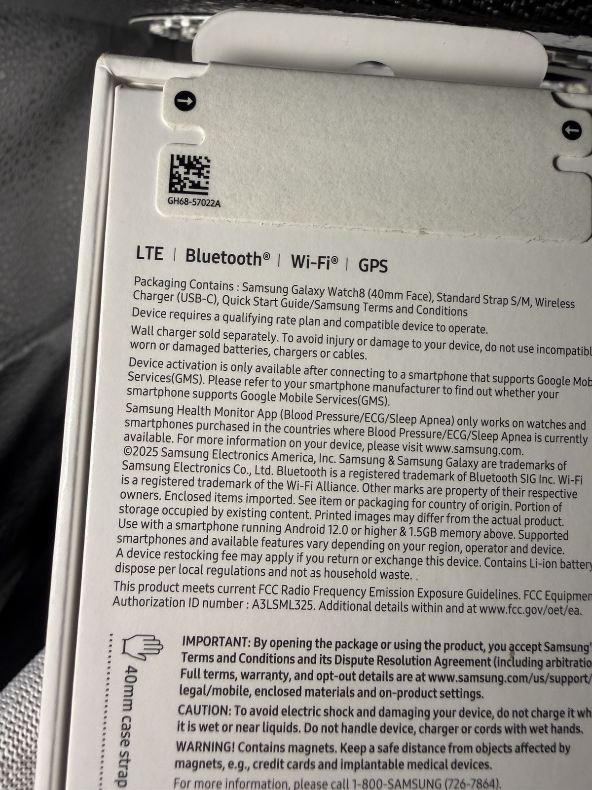 NEW Samsung Galaxy Watch8 L325U Aluminum Smartwatch 40mm Silver (2025) SEALED