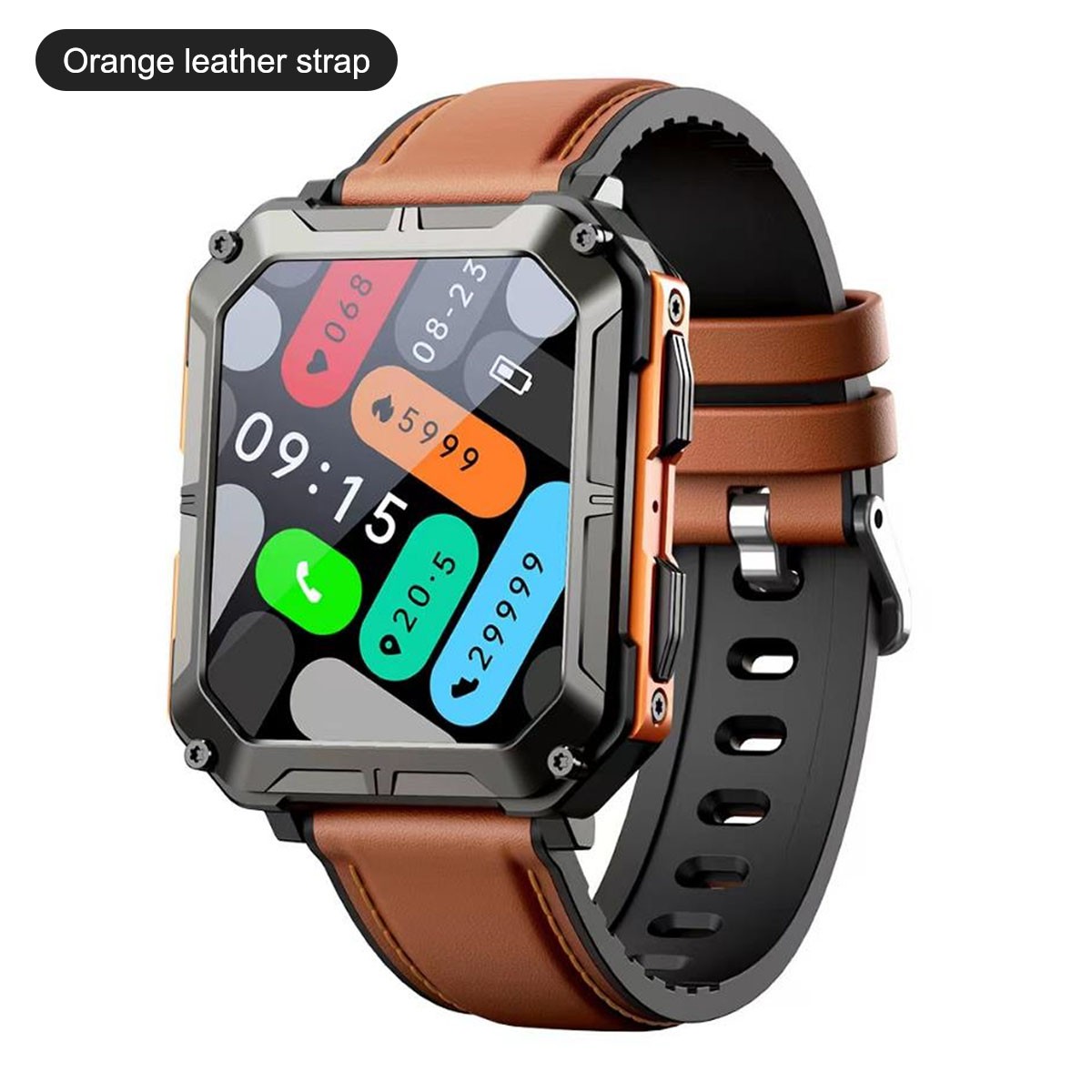 Fitness Tracker 123 Sports Modes Bluetooth Call Smartwatch 2-Week Battery IP68