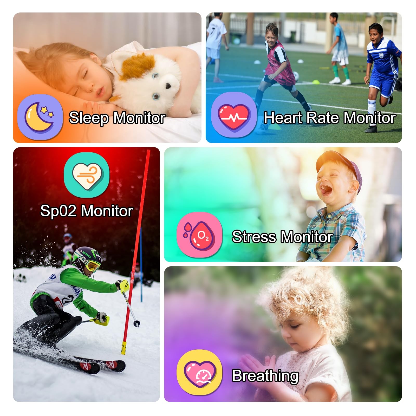 1.85″ Kids Watch, AI(Translation/Q&A/Watch Face/Image Recognition)Smartwatche…
