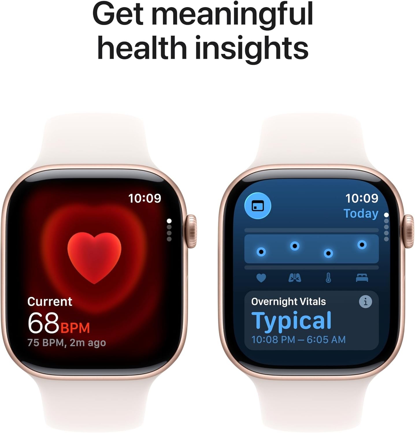 Apple Watch Series 11 46mm Rose Gold Aluminum Case Light Blush Sport Band S/M