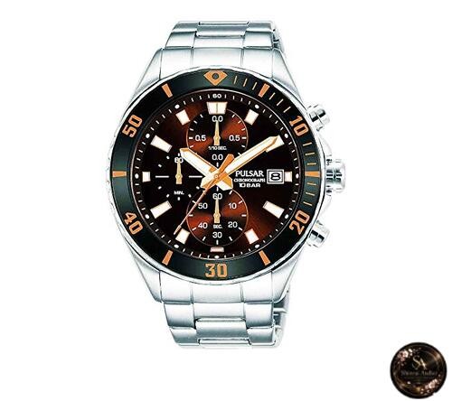 [Set Product] Seiko Pulsar Chronograph Watch PM3195X1 & Microfiber Cloth (13 x