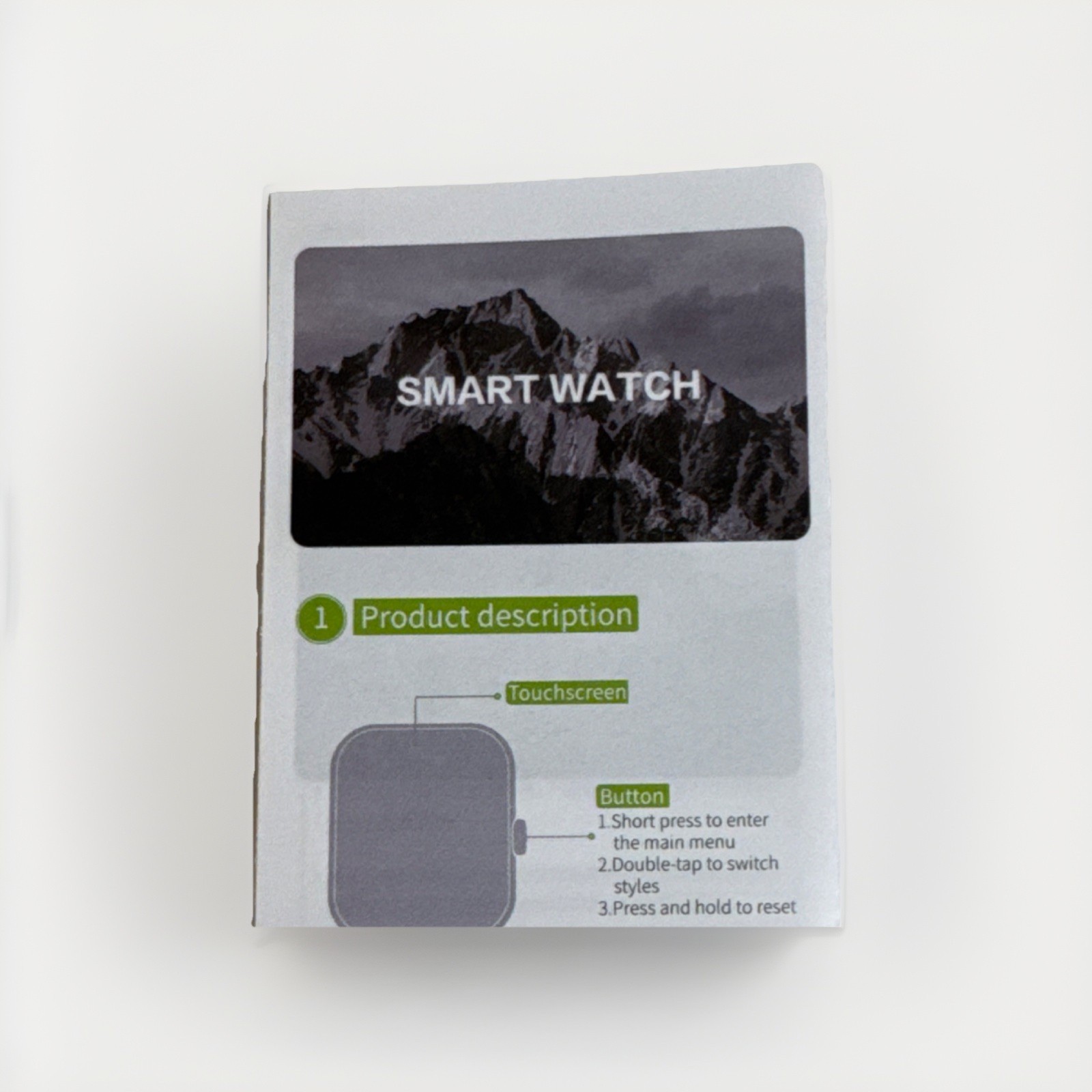 L16 Smart Watch 2.01″ Display Black Silicone Band Touch Screen Android iOS