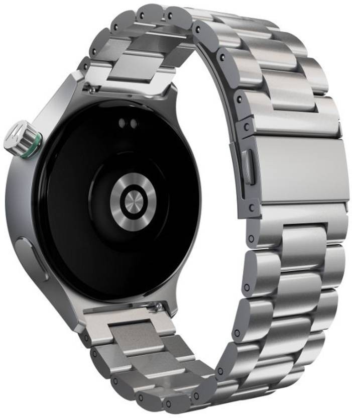 MOTOROLA moto watch Smartwatch (Matte Silver / Matte Silver band Strap, Free Siz