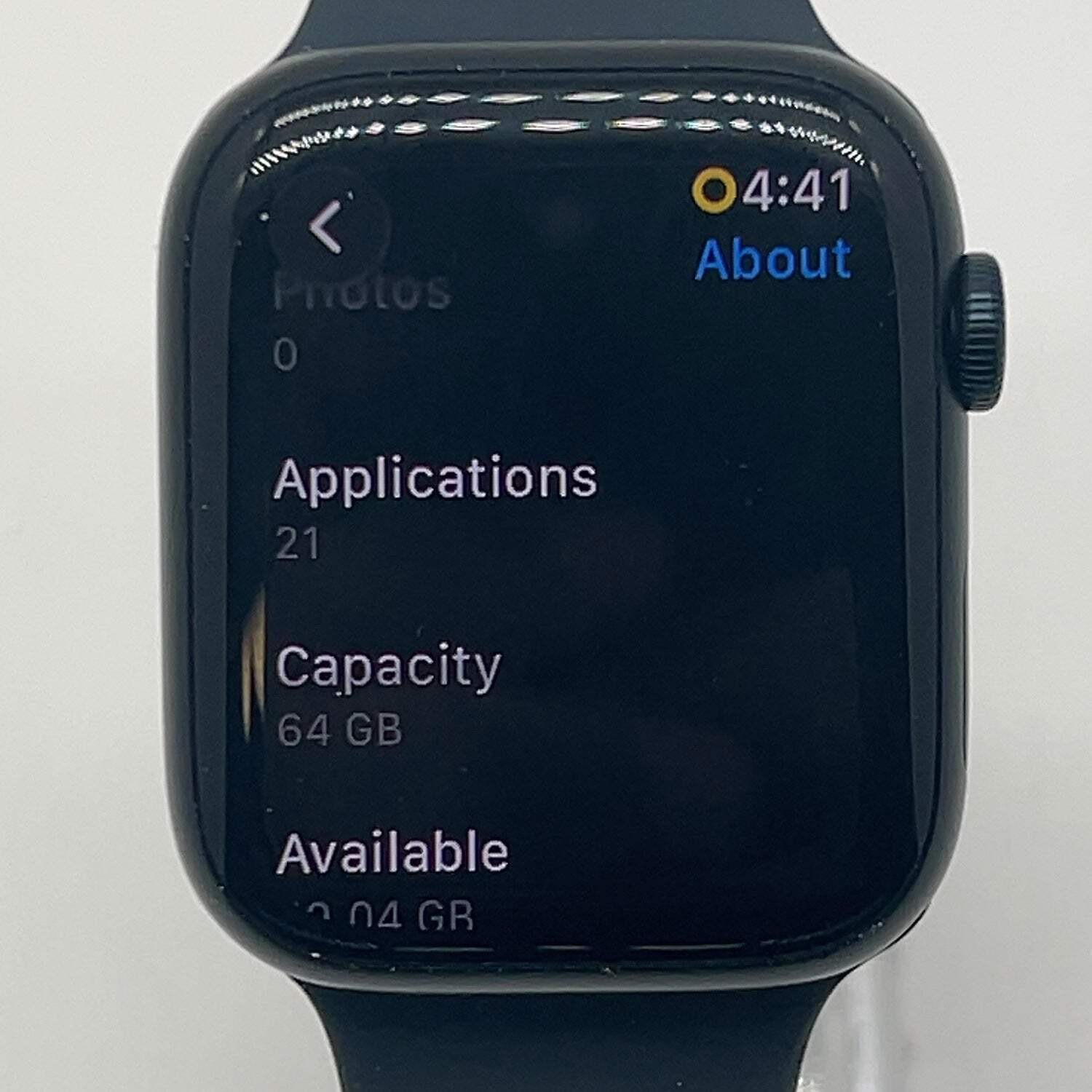 GPS Only Apple Watch Series 9 45MM Aluminum Midnight Sport Band MR9A3CL/A