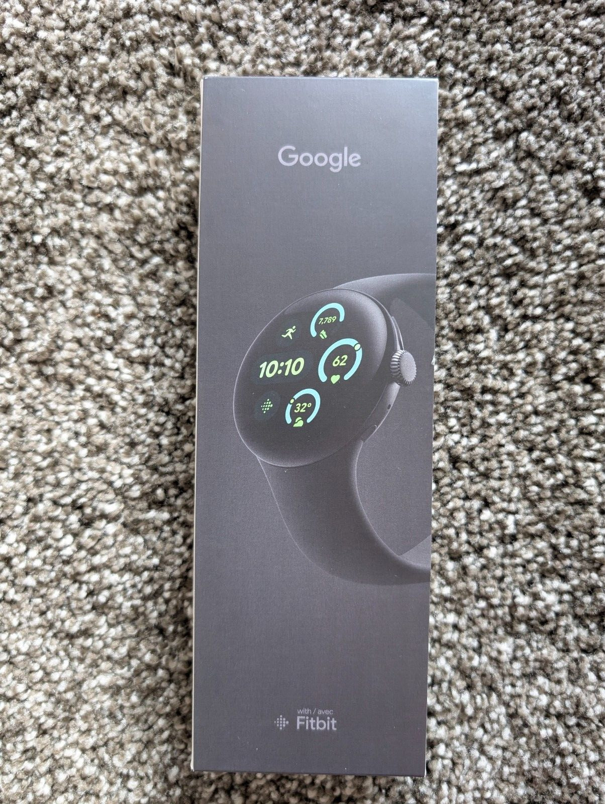 Google Pixel Watch 3 41mm Matte Black Stainless Steel Case-Obsidian Band