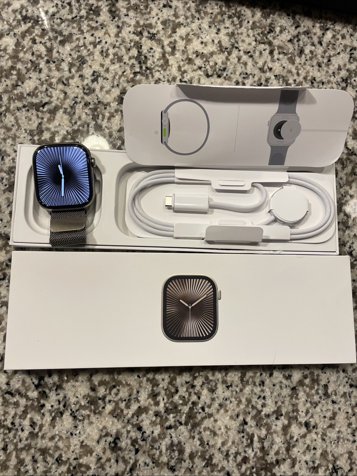 Apple Watch Series 10 Titanium 46m GPS + LTE Natural Titanium with Milanese Loop