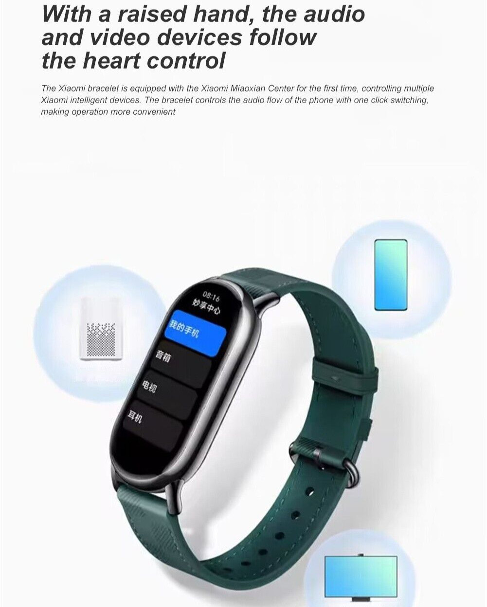 Xiaomi Smart Band 8 Heart Rate Blood Pressure Fitness Tracker Watch Bracelet APP