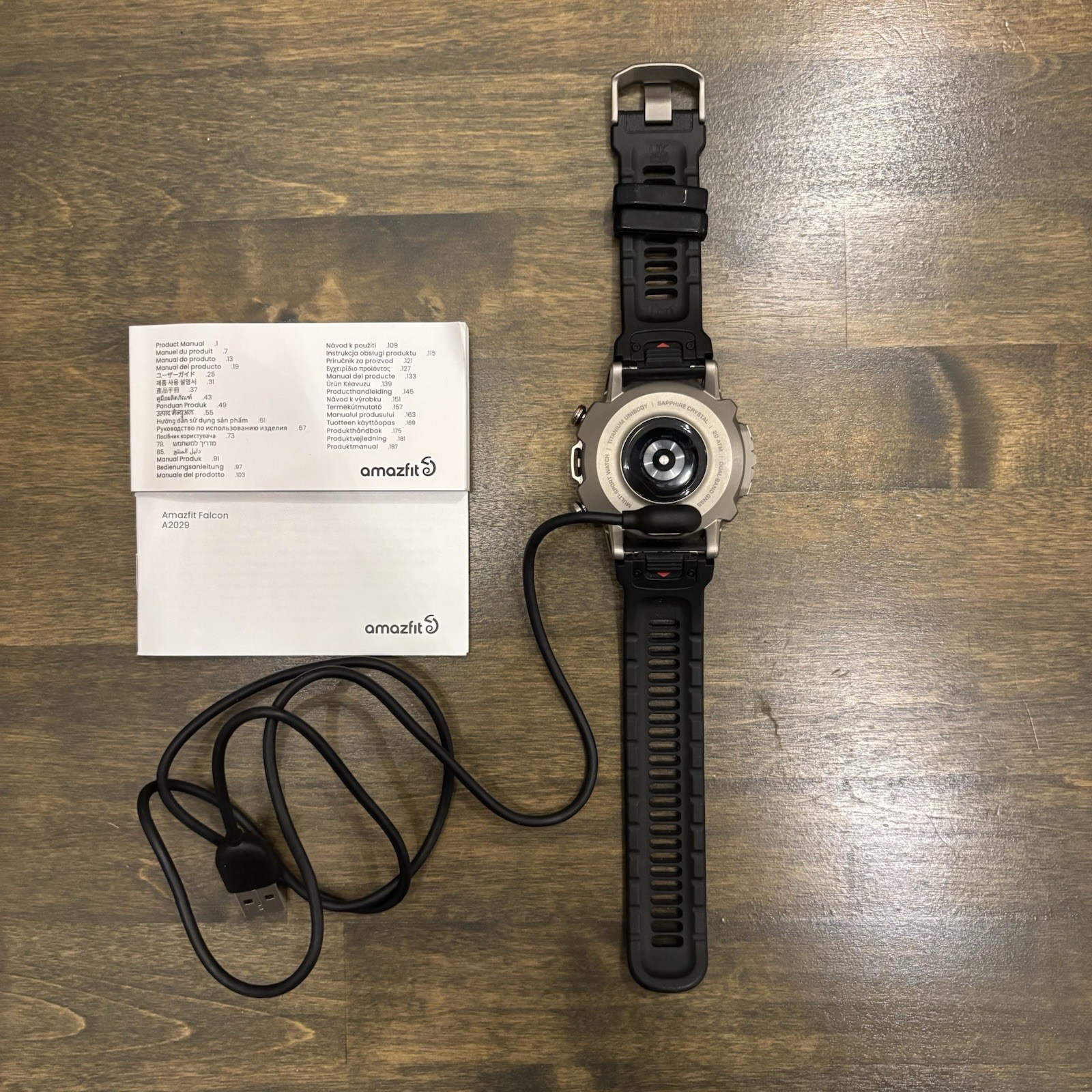 Amazfit Falcon Premium Multisport GPS Watch A2029 – Full Box & Accessories