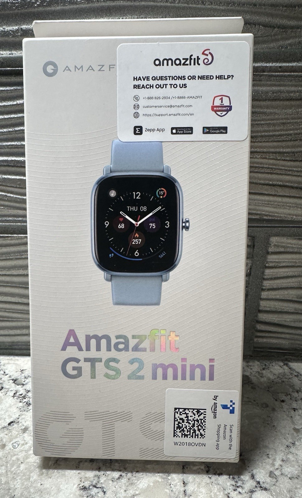 New Sealed – Amazfit Smartwatch GTS 2 mini- Blue – Alexa Built in – Smart Watch