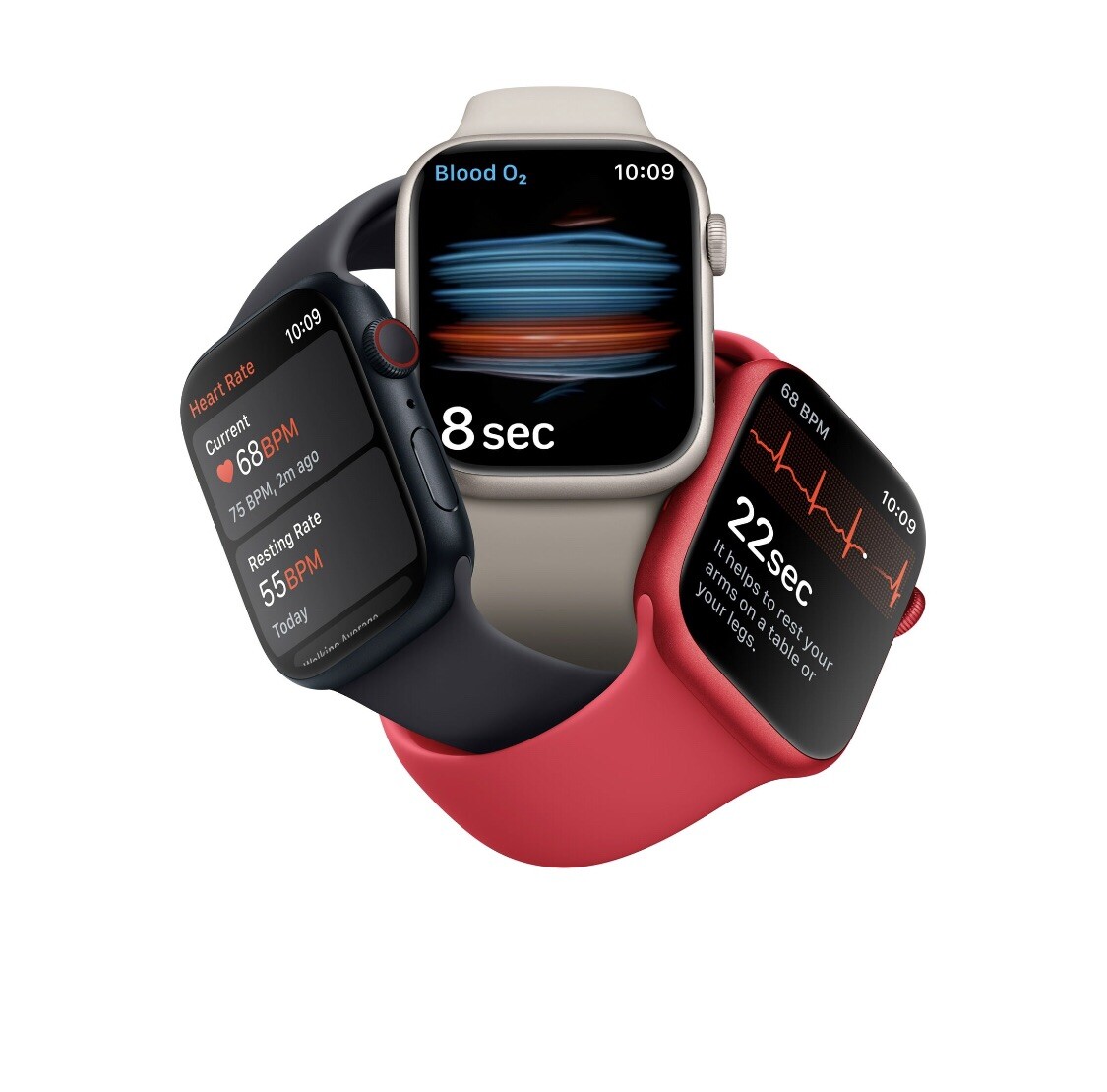 Apple Watch Series 8 45mm Midnight Aluminum Case with Sport Band, M/L (GPS +…