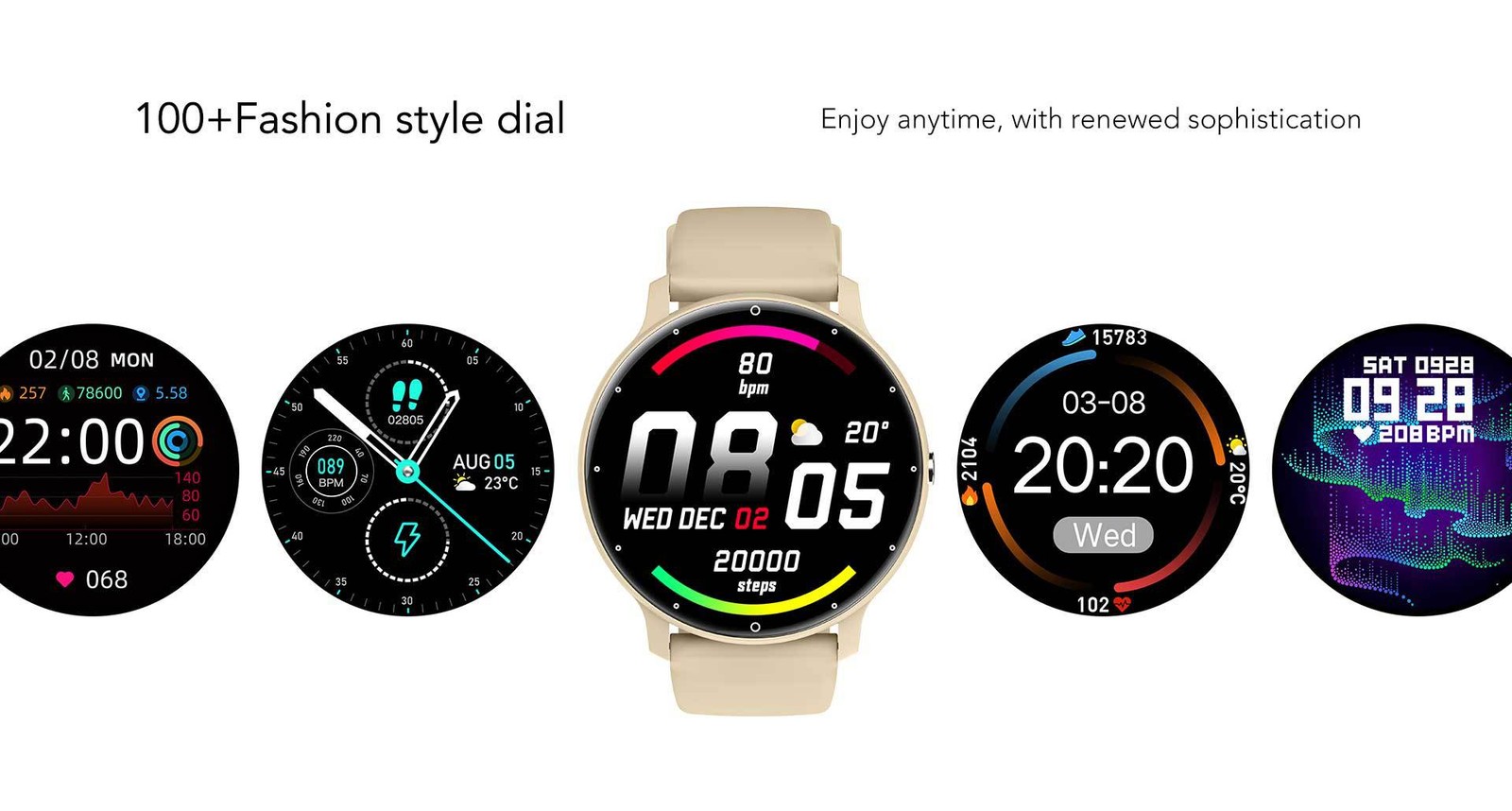 1.28inch ZL02D smartwatch waterproof AI voice heart rate health monitoring watch