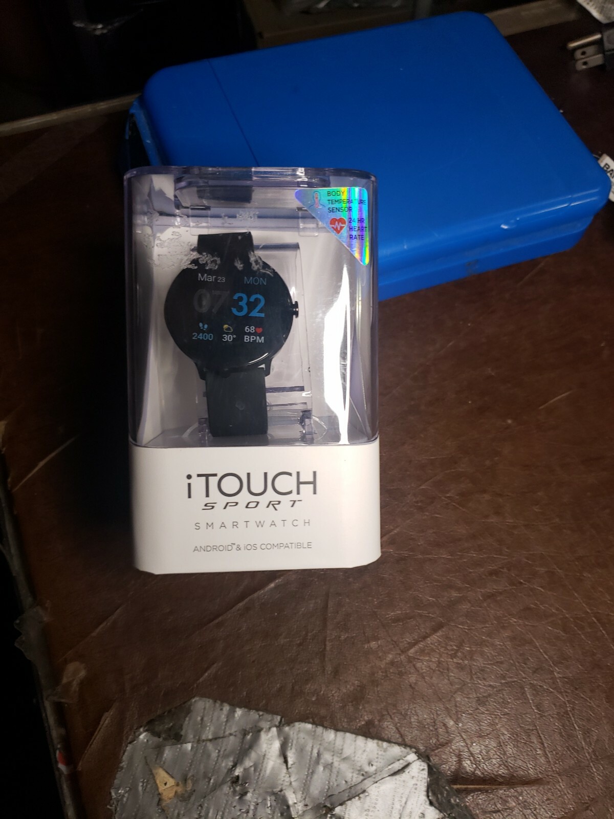 iTouch Sport SmartWatch Black Band Android and iOS Compatible brand new and seal
