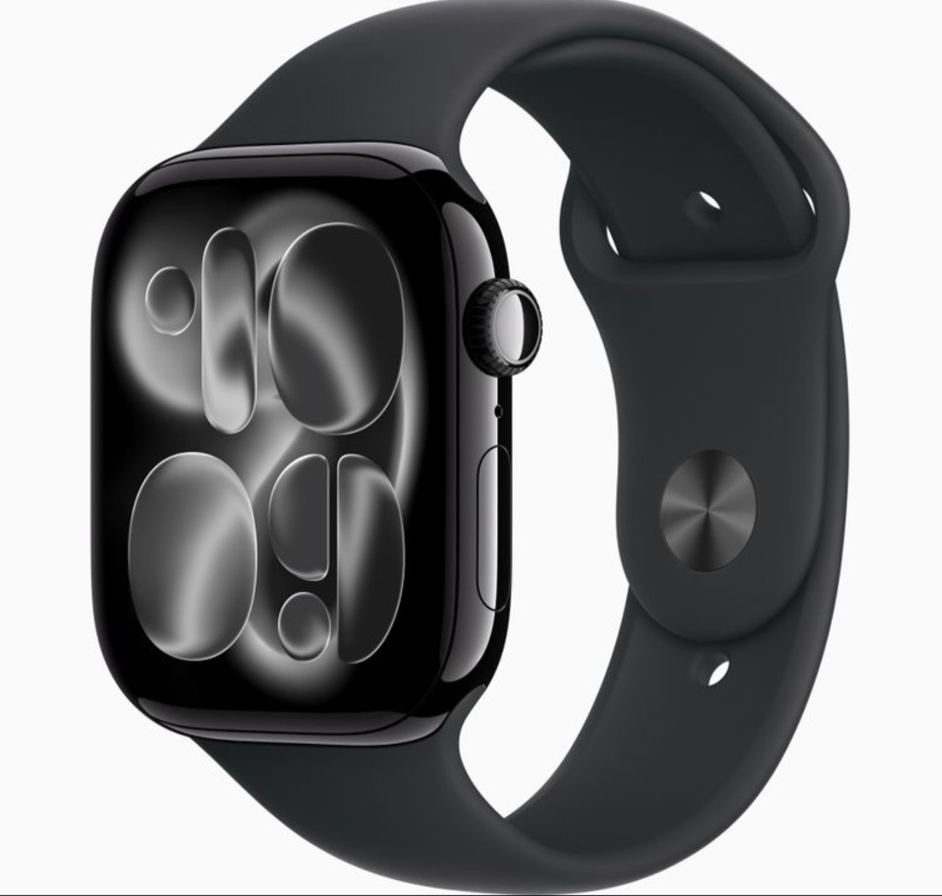 Apple Watch Series 11 46mm GPS Jet Black Case Black Sport Band M/L MEUX4LW/A
