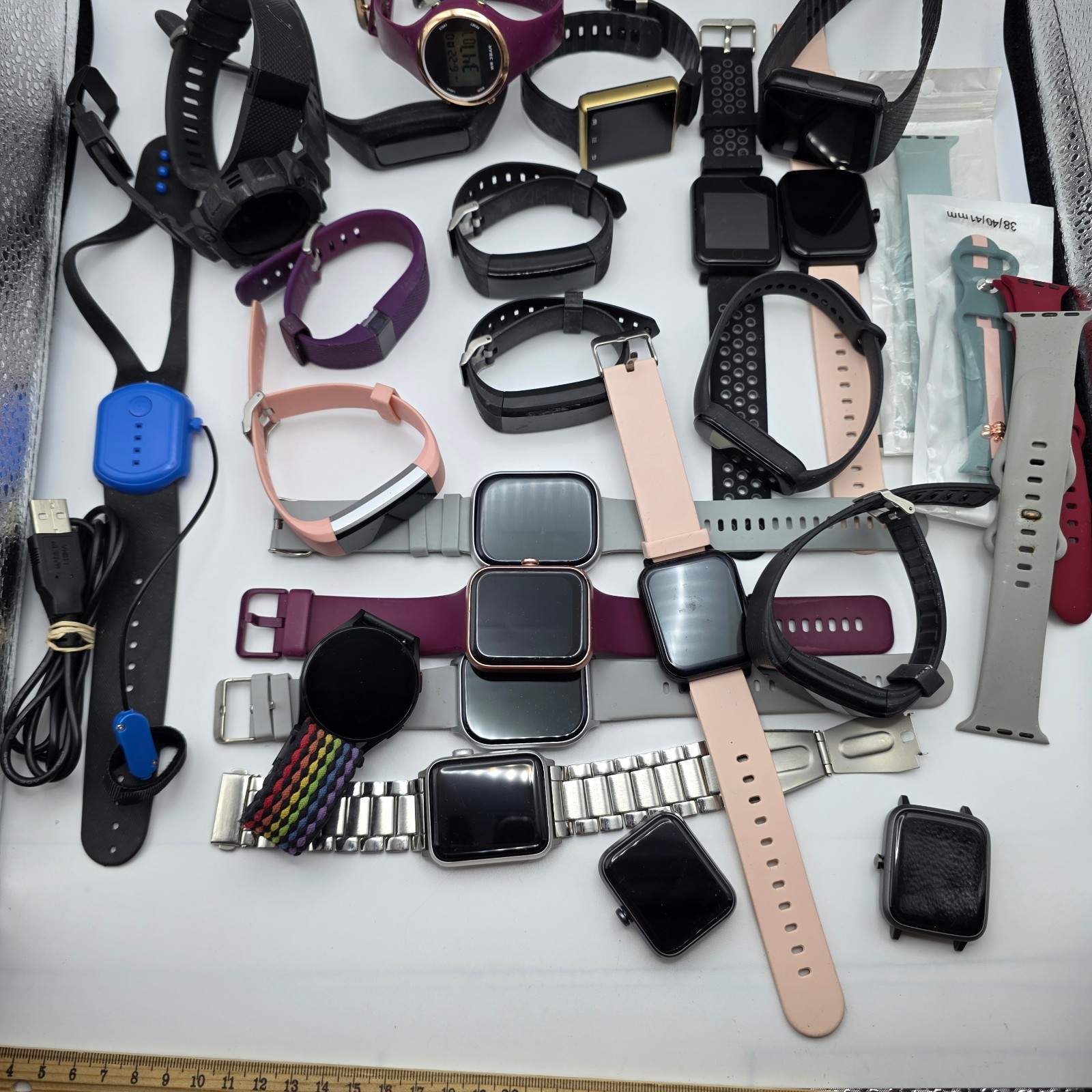 Smart Watch Lot Parts Repair Untested Fitness Tracker 2 lb Mixed Models