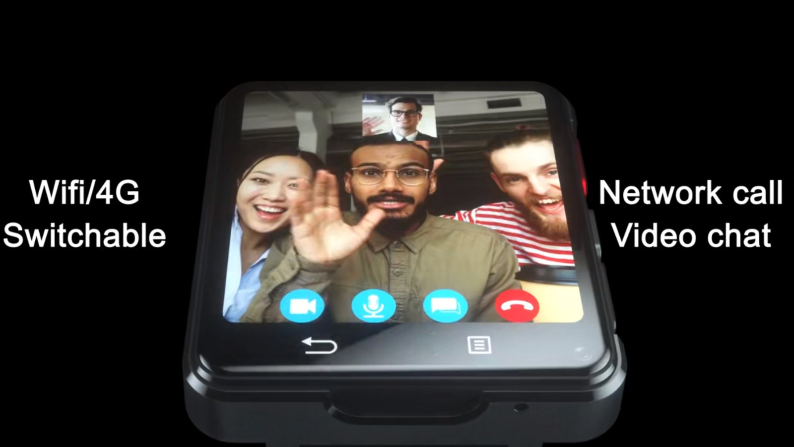 Mini Smartphone Watch Connected 0.1oz Android 11 Screen HD 2.64 ” 1200MAH
