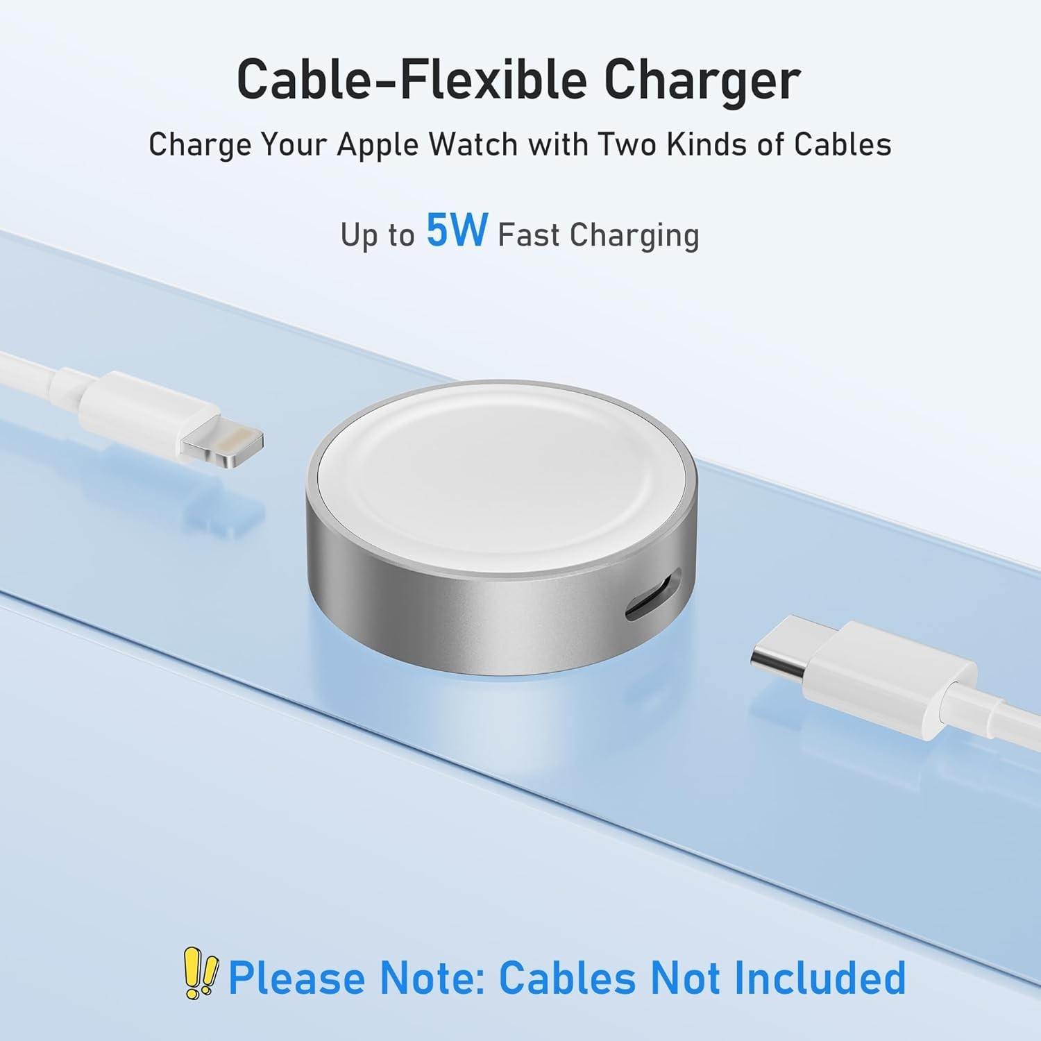 5W USB C Magnetic Charger for Apple Watch Series 11, iWatch 10, and More