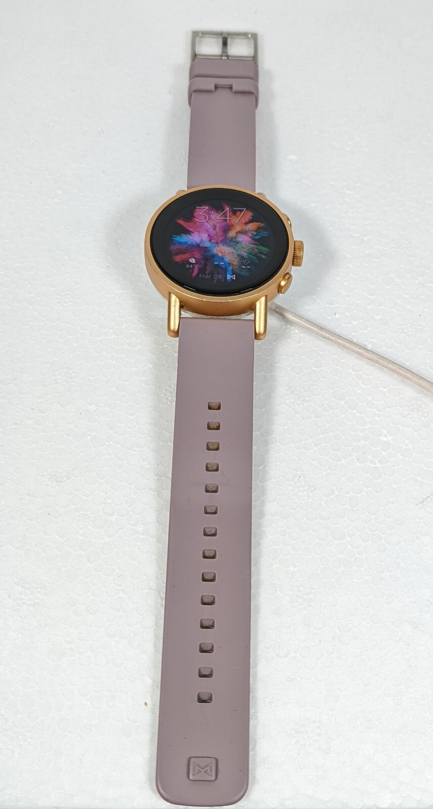 Misfit Vapor X 42mm Rose Gold-Tone with Gray And Lavender Silicone Straps
