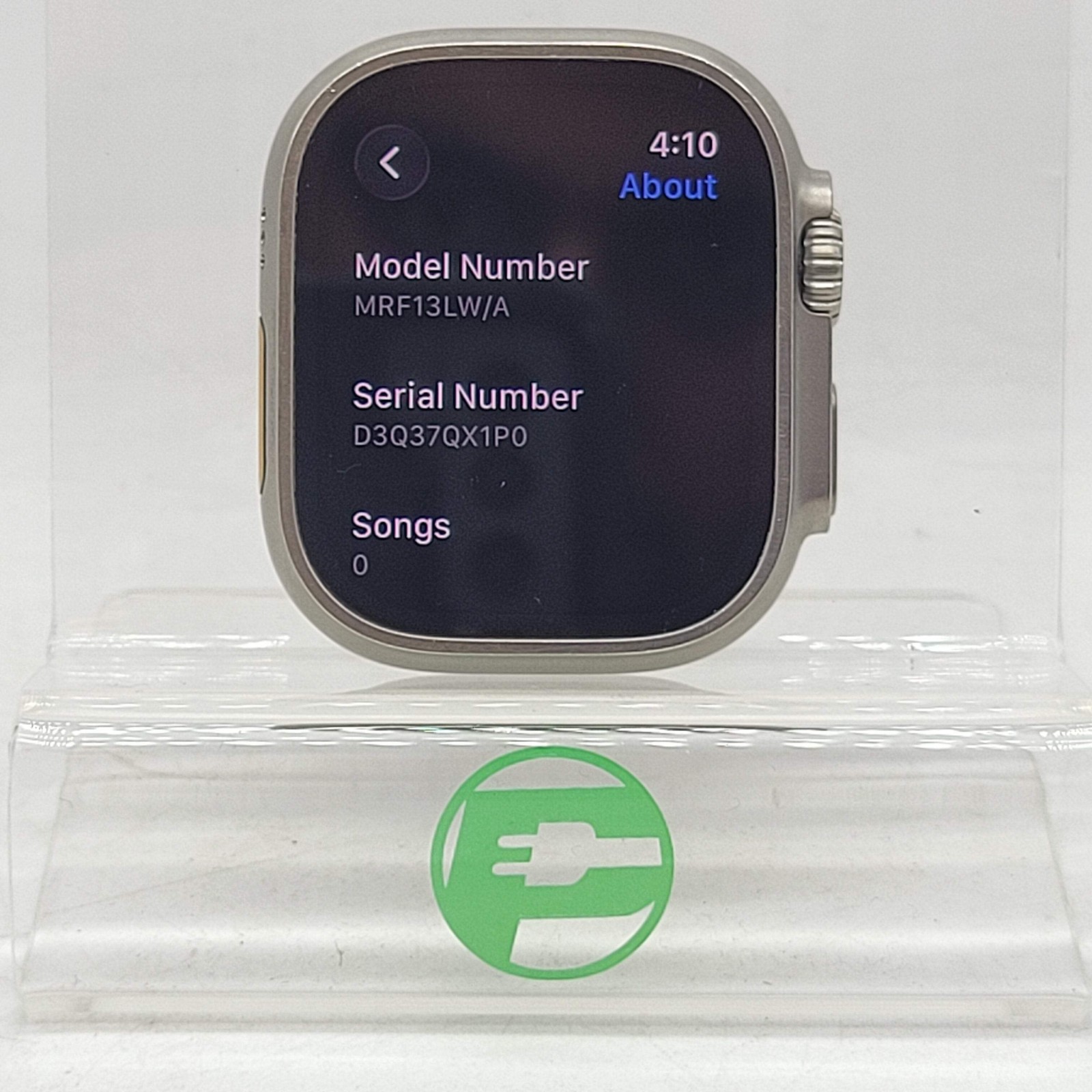 Unlocked Apple Watch Ultra 2 49MM Natural Titanium MRF13LW/A Face Only