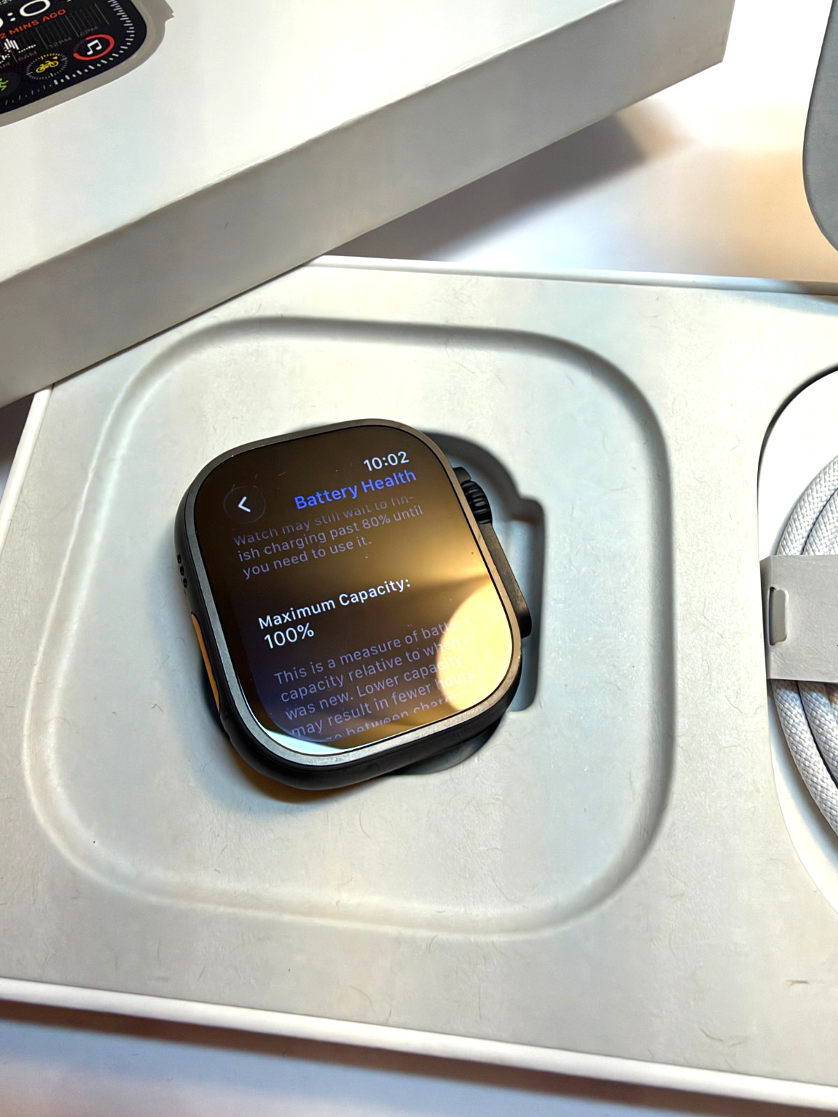 Apple Watch Ultra 2 | 49mm Black Titanium | Milanese Loop | 100% Battery