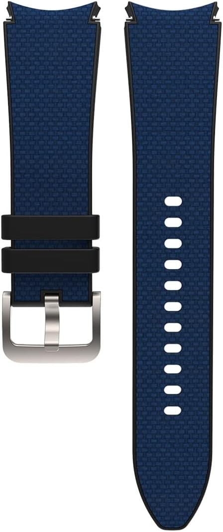 Galaxy Watch4 Classic Hybrid Fabric Band, Blue/Black, Size Medium