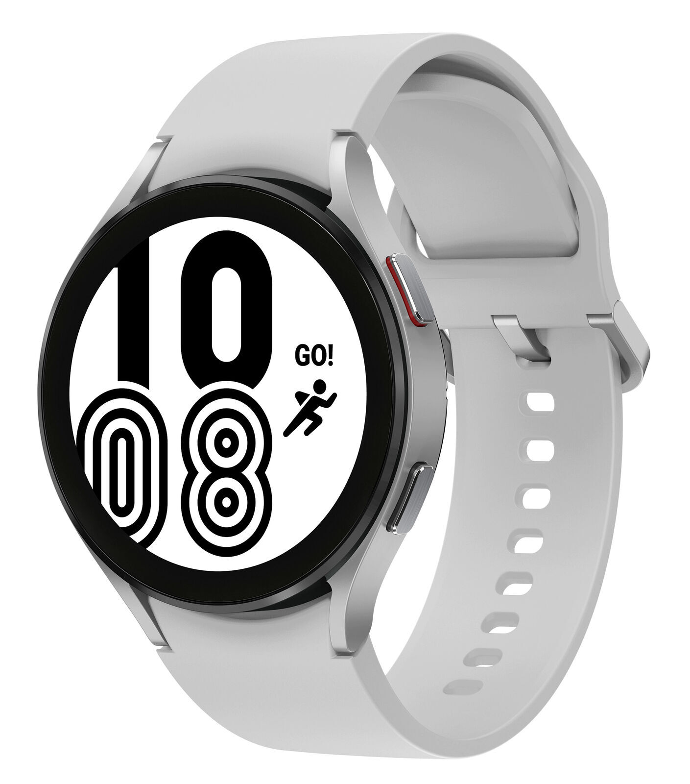 Samsung Galaxy Watch4 SM-R870 44mm Aluminum Case with Sport Band – Silver…
