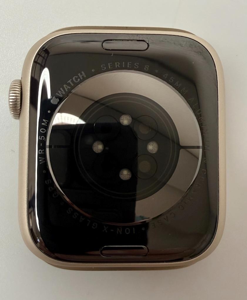 Apple Watch Series 8 GPS 45mm Aluminum A2771 Starlight GPS Face Only