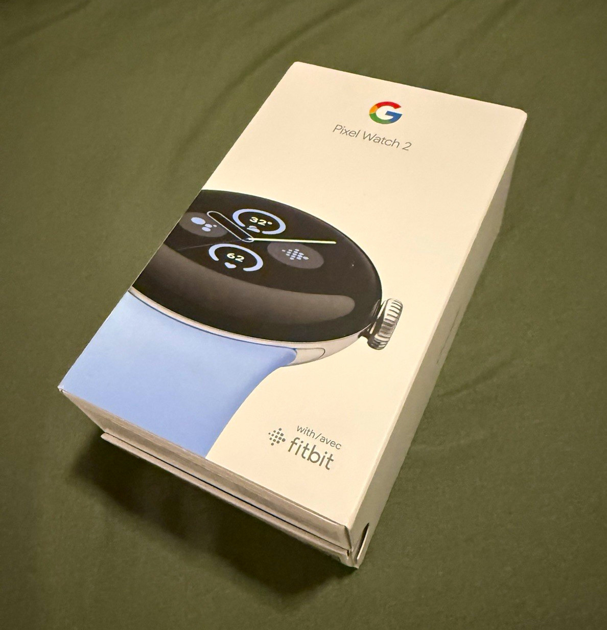 Google Pixel Watch 2 41mm Wi-Fi Blue Smartwatch Excellent Condition