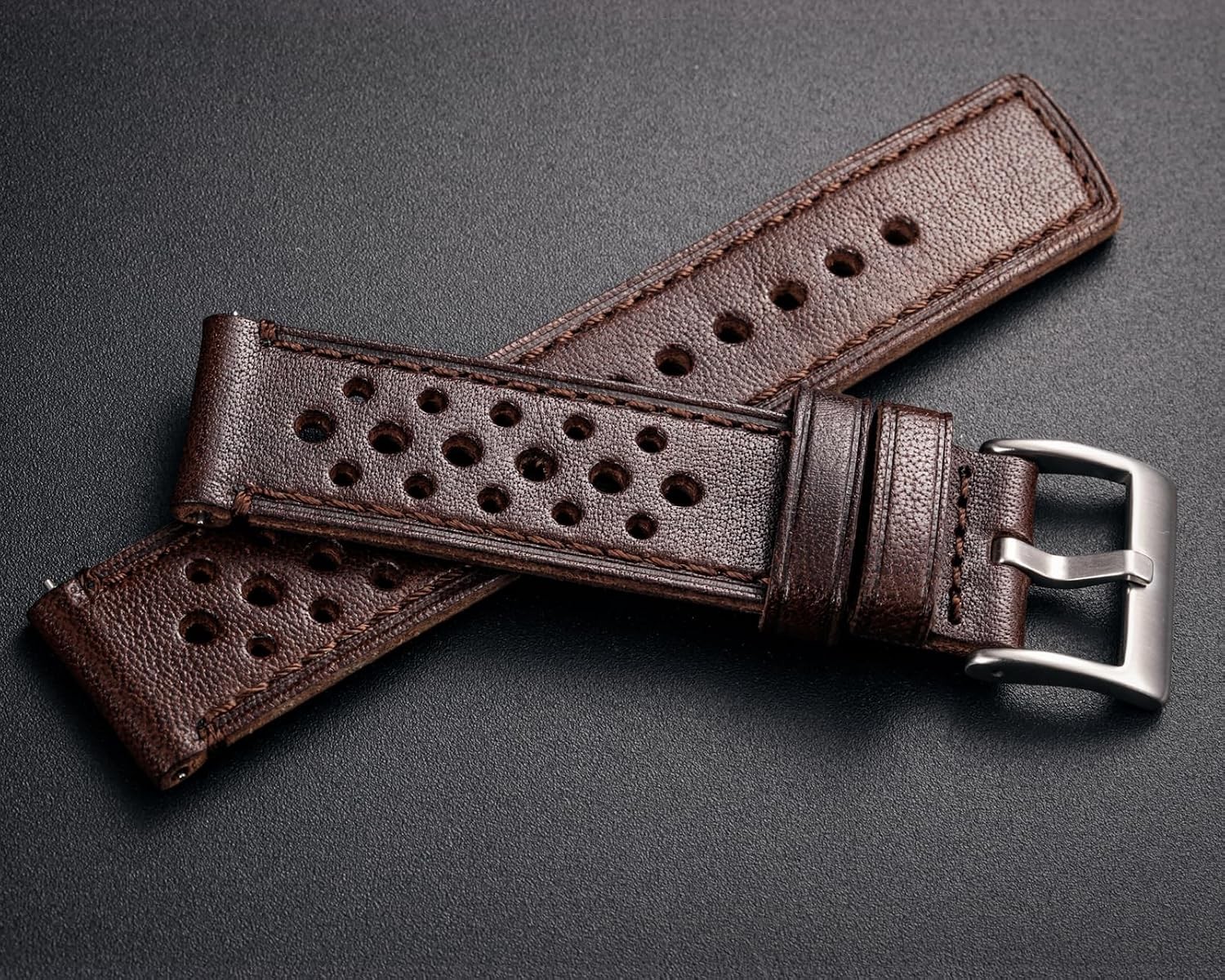 Genuine Leather Watch Band for Smart Watch 18 20 22 24mm Quick Release Strap