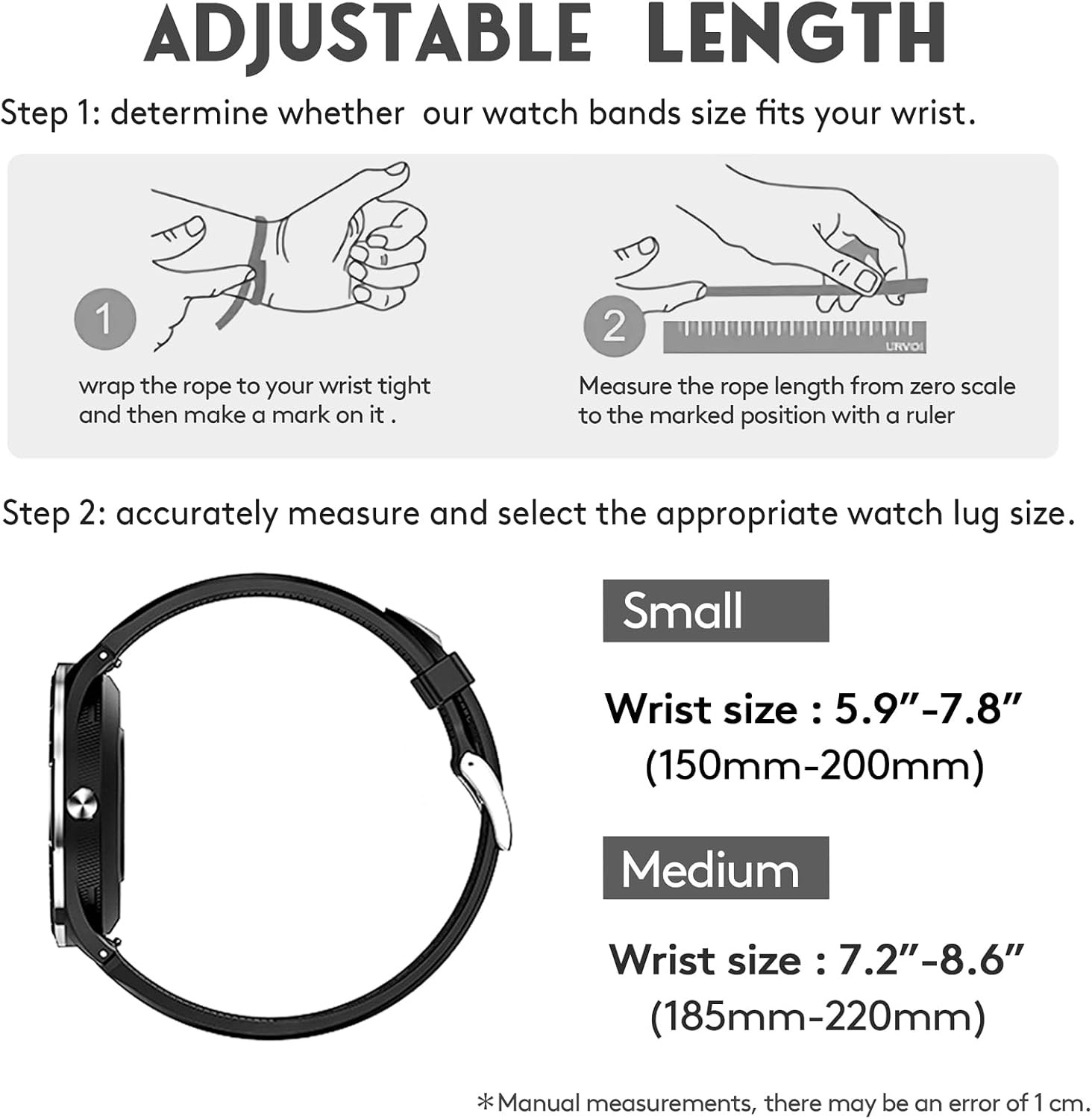 Rugged Nylon Sports Strap for Garmin Fenix/Forerunner/Approach Band