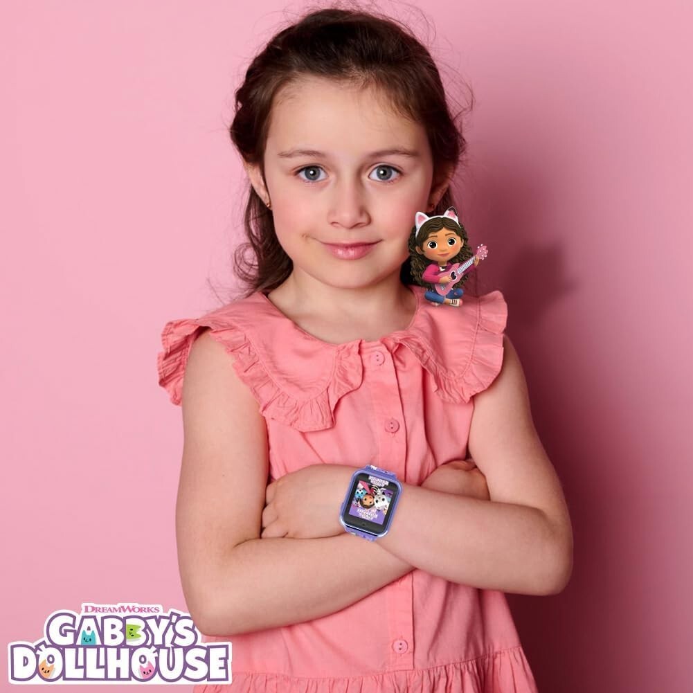 3+ Years Gabby’s Doll House Purple Kids Watch – Learning, Fun & No Internet!%/`