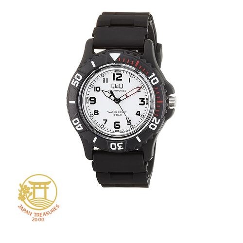 Citizen QQ Men’s Analog Solar Watch Water Resistant to 10 ATM Urethane Strap