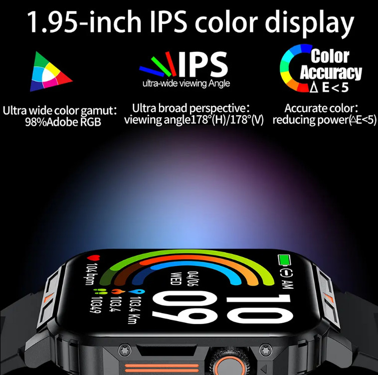 L81 Outdoor Sports Square Smartwatch Answer Call Big Battery Fitness Tracker Wat