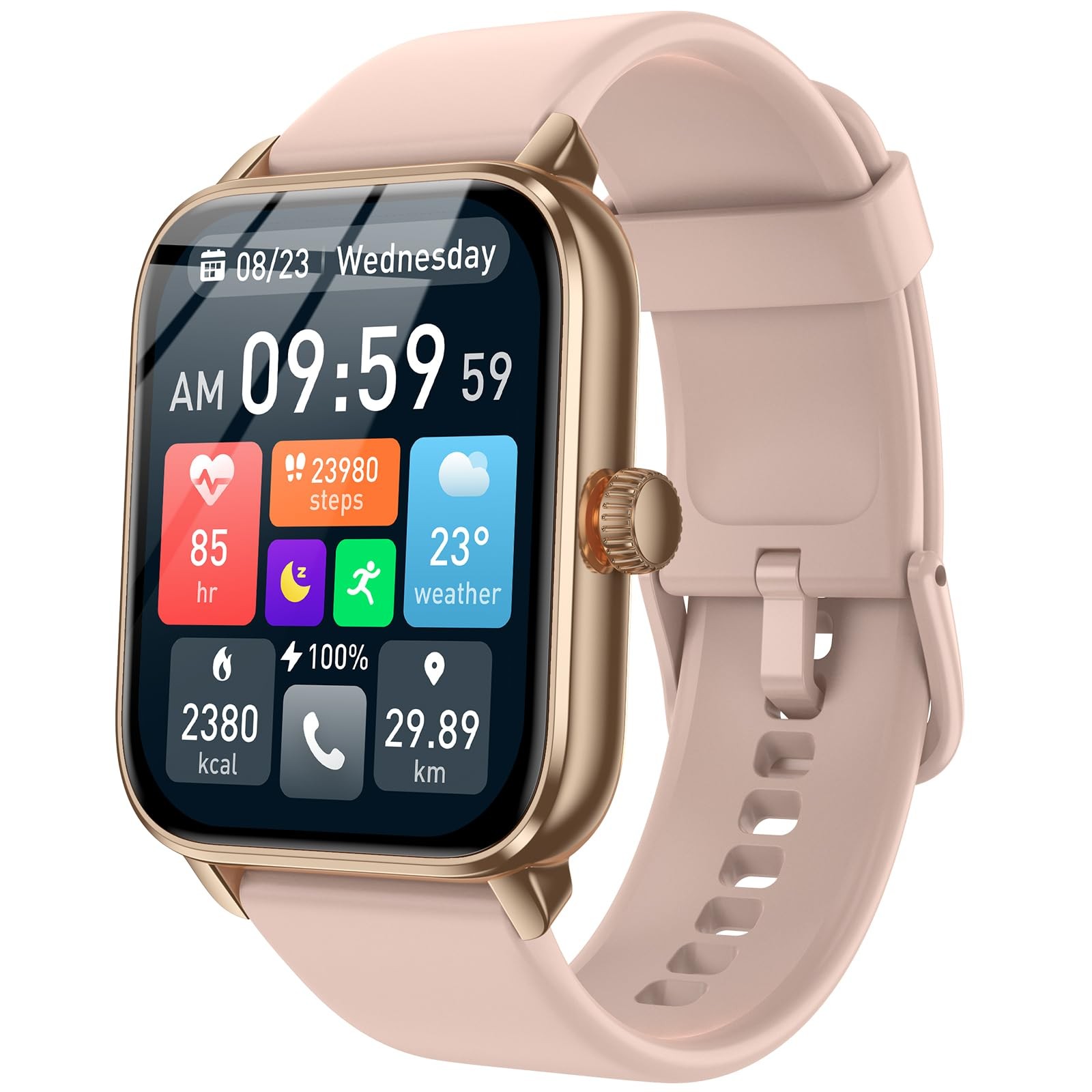 Watches for Men with Alexa Built-in, Bluetooth , 1.85″ HD Touchscreen, 120+ S…