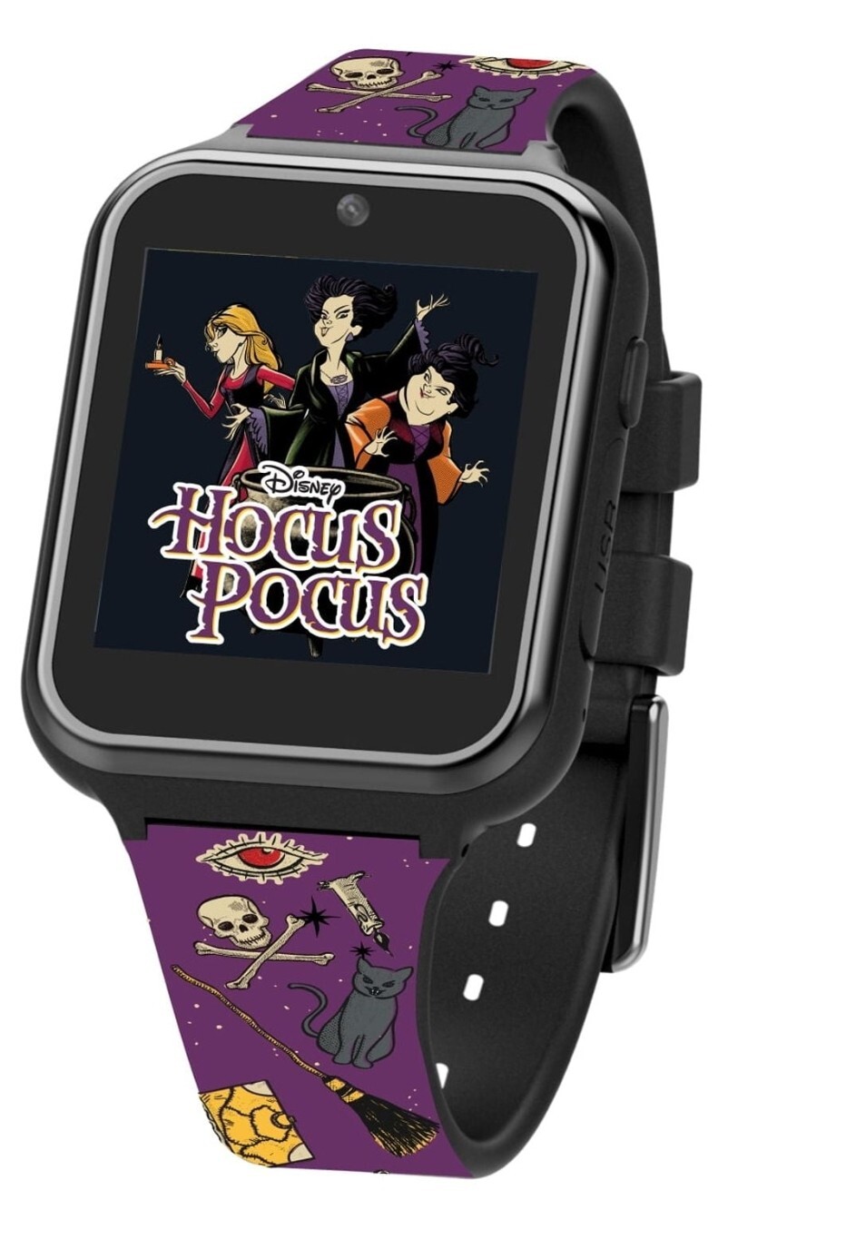 Disney Hocus Pocus Unisex Child iTime Smart Watch with Silicone Strap Purple NEW