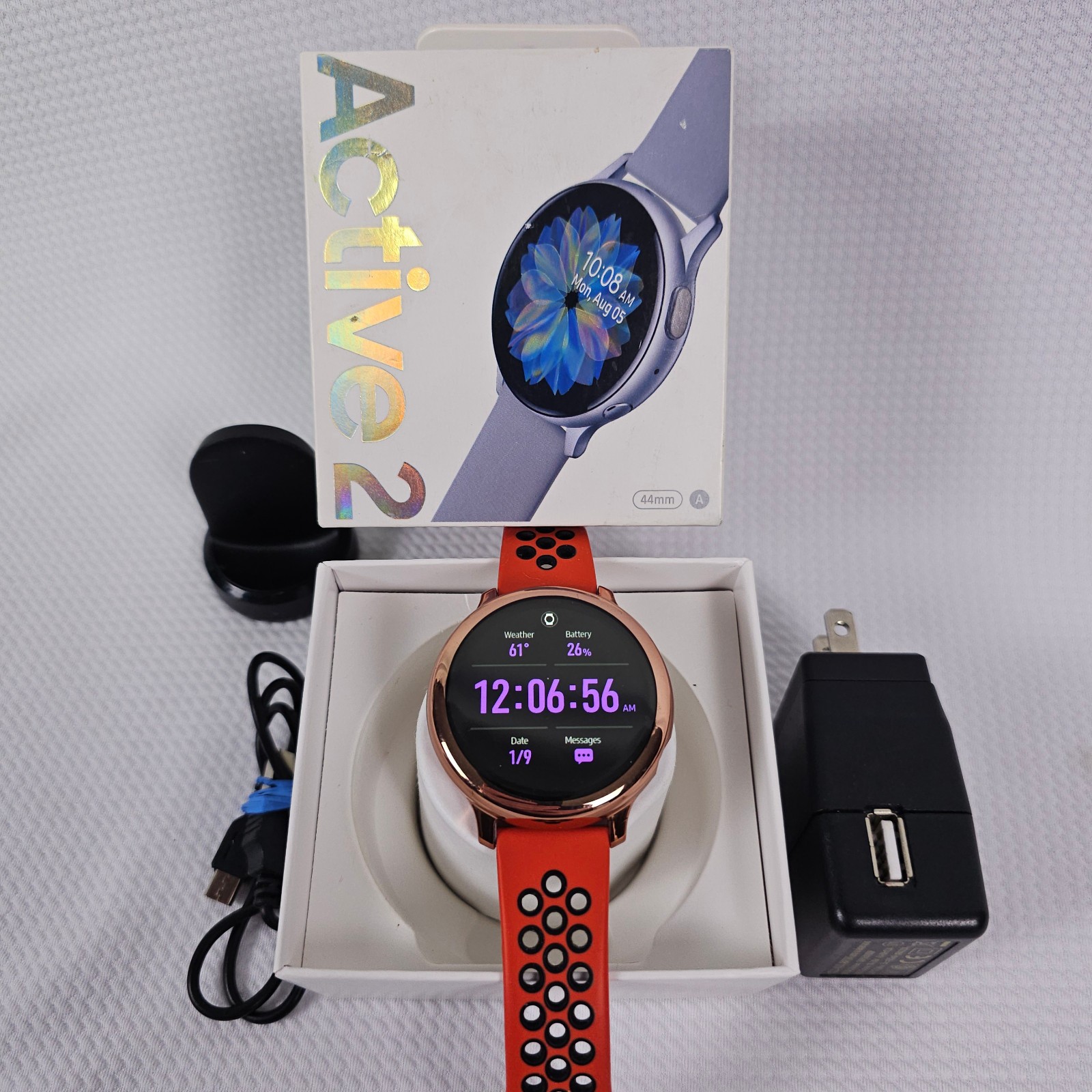 Samsung Galaxy Watch Active 2 SM-R825U 44mm Stainless Steel Case