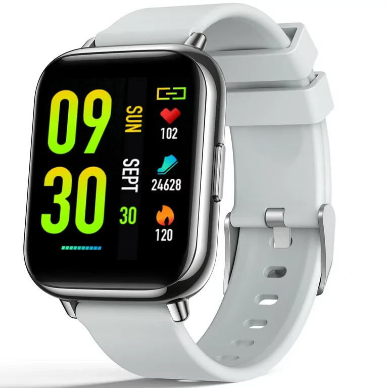 AGPTEK Smart Watch, 1.69 inch Touch Screen Fitness Tracker, Model LW31 Silver