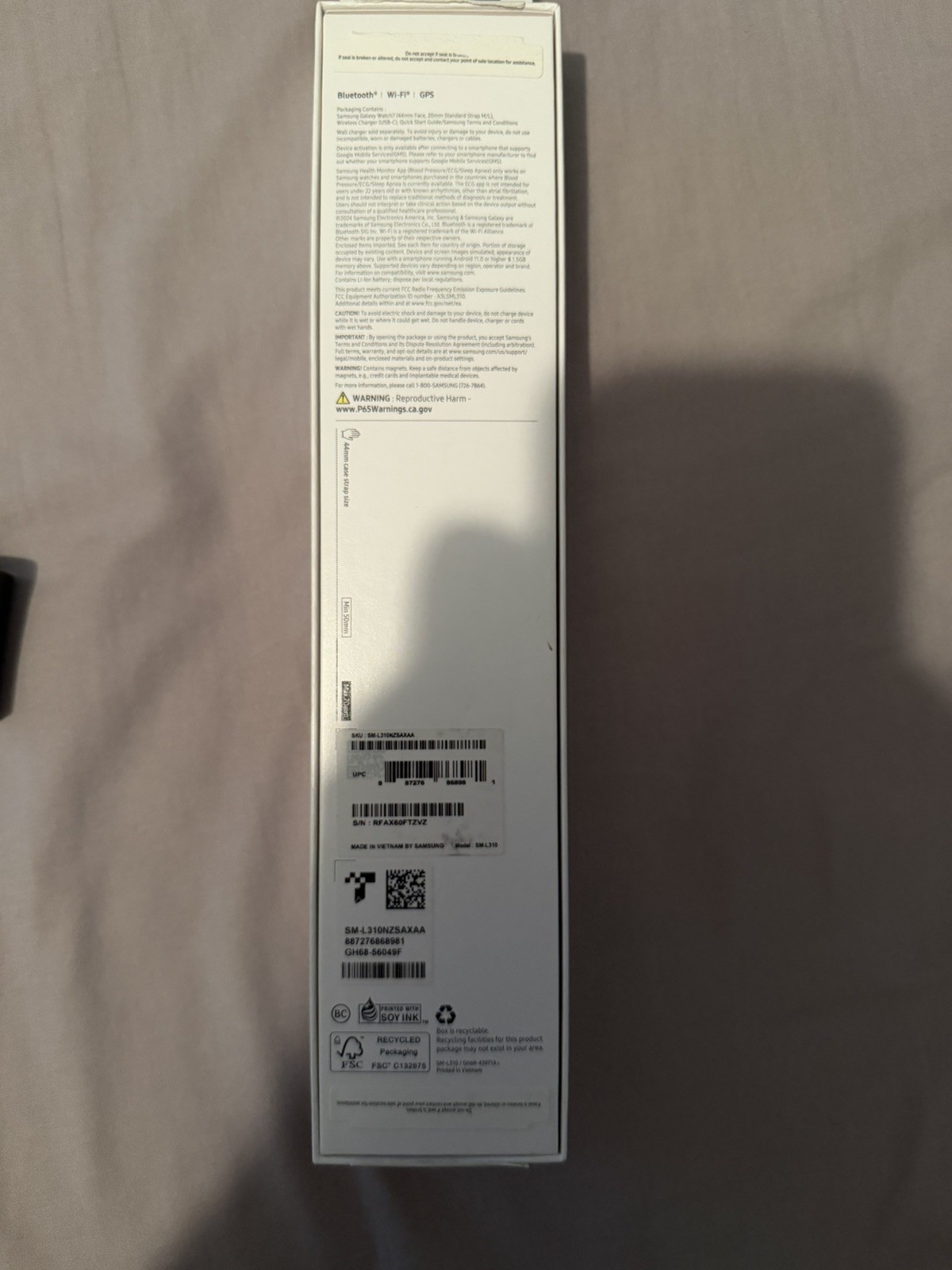 Excellent Samsung Galaxy Watch 7 44mm Bluetooth Silver SM-L310