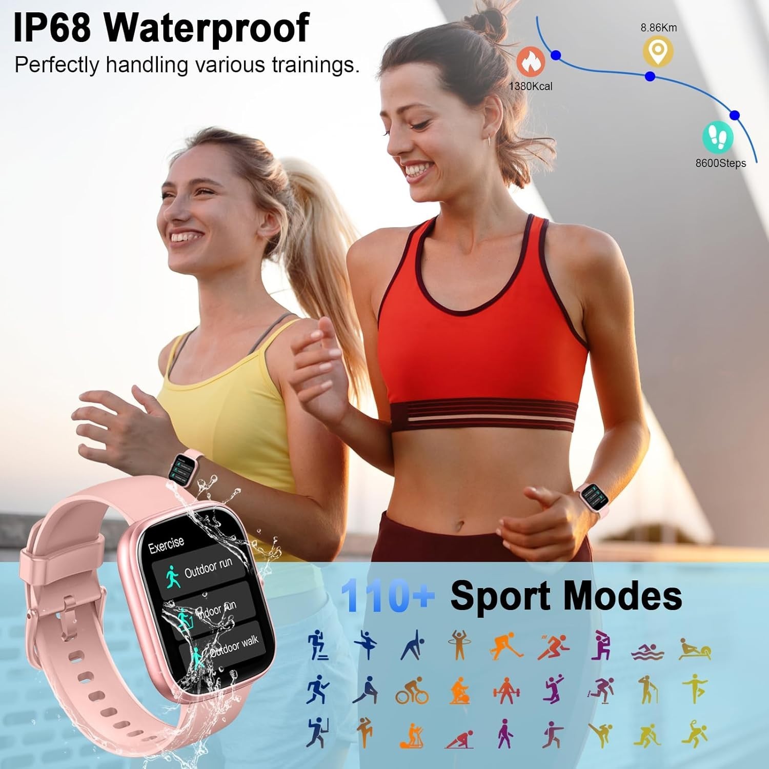 Smart Watch for Men Women, 1.91″ HD Smartwatch Compatible iPhone/Samsung/Andr…